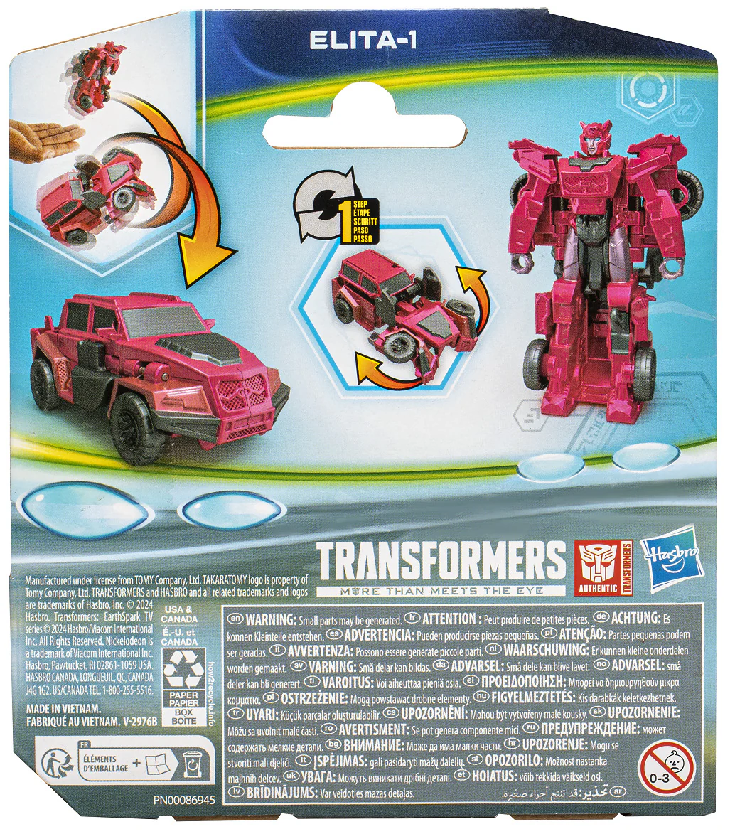 Hot Sale! Transformers EarthSpark 1 - Step Flip Changer Action Figure - Elita