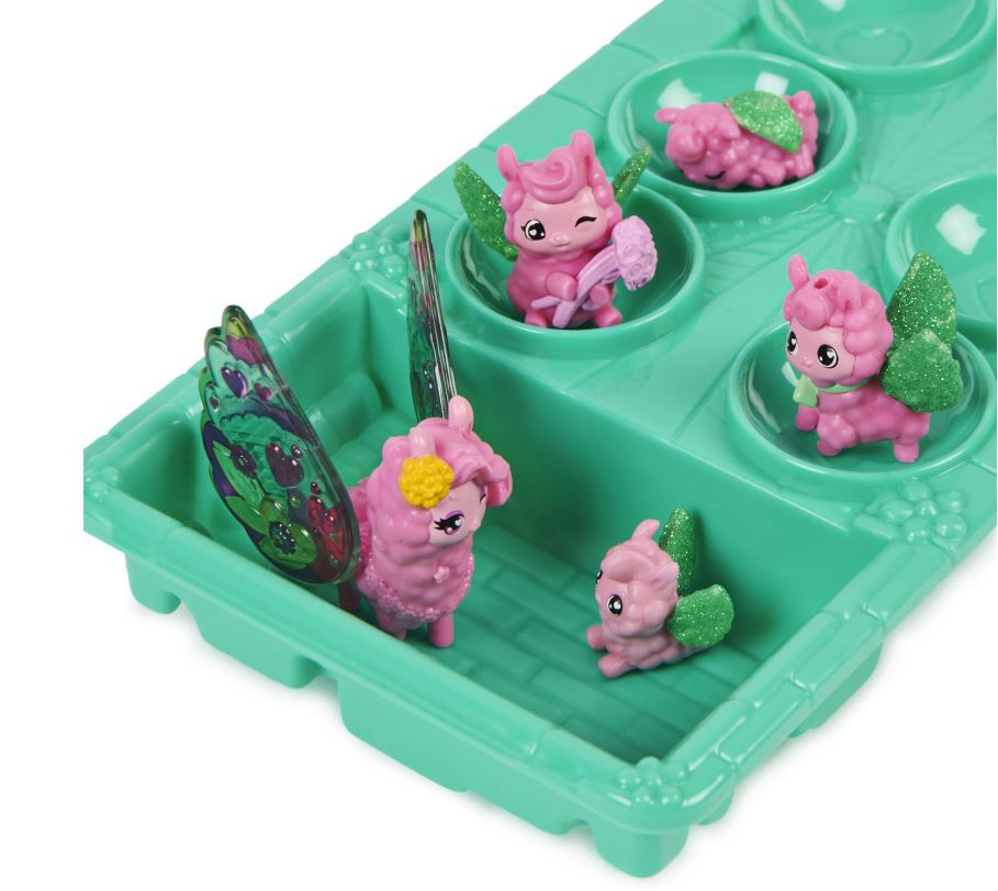 Hatchimals CollEGGtibles Rainbow-Cation Llama Florists Family Egg Carton Set