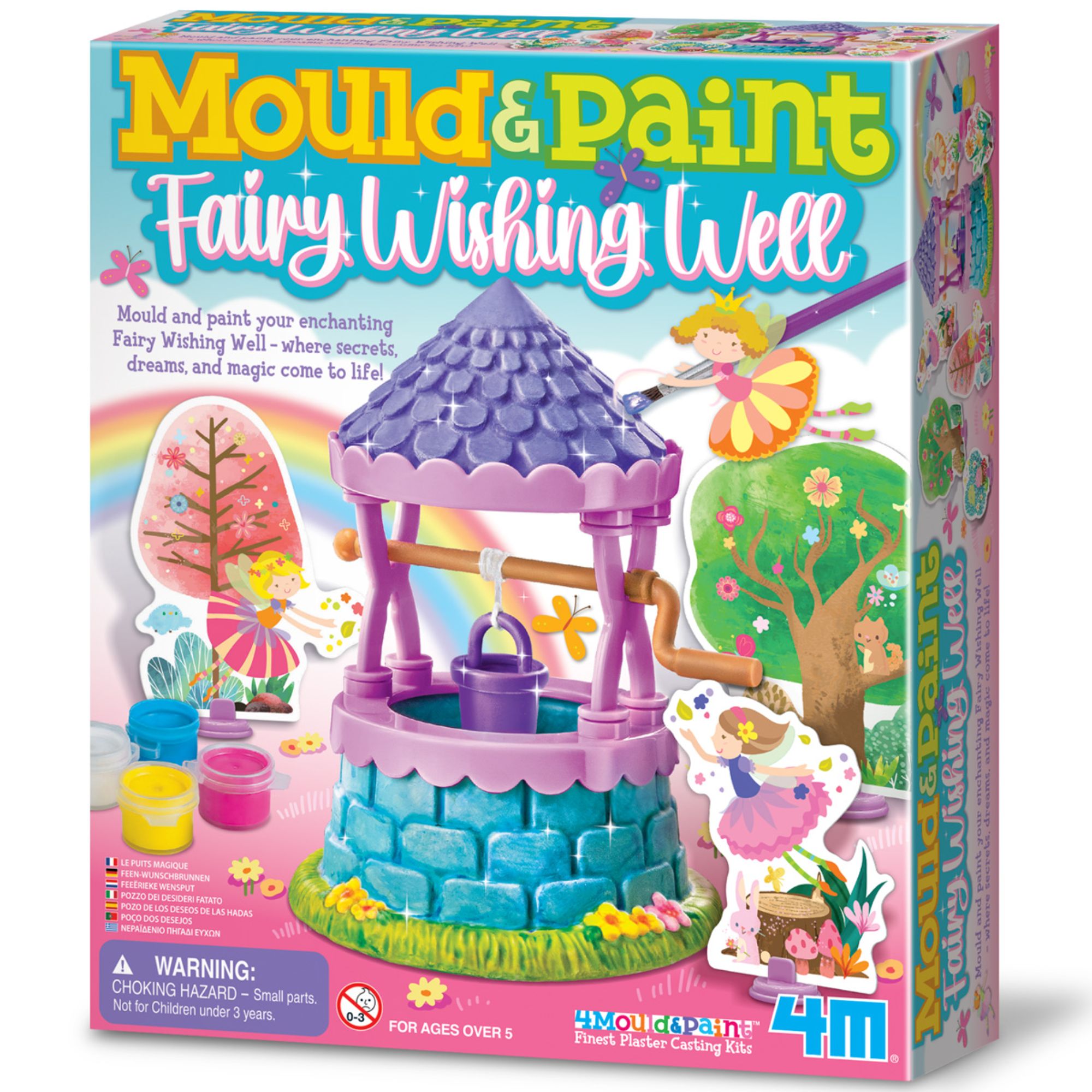 Hot Sale! 4M Kidzmaker DIY Fairy Wishing Well Moulding and Painting Set for Ages 5+