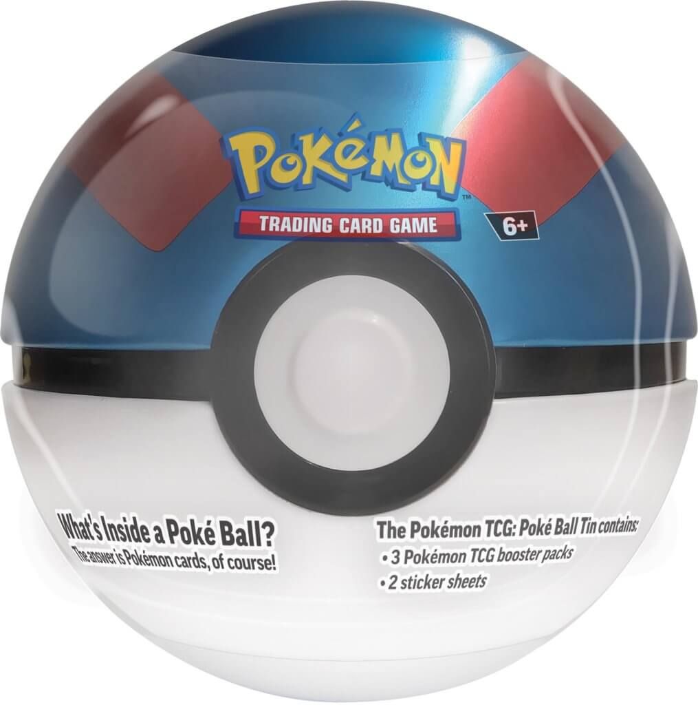 Assorted Styles of Pokémon TCG Poke Ball Tins with Exclusive Items