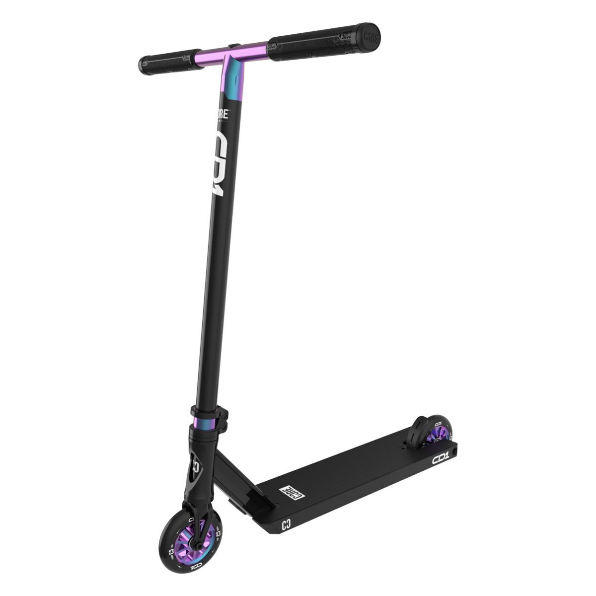 Core CD1 Park Complete Stunt Scooter - Neo/Black: Ideal for Beginners