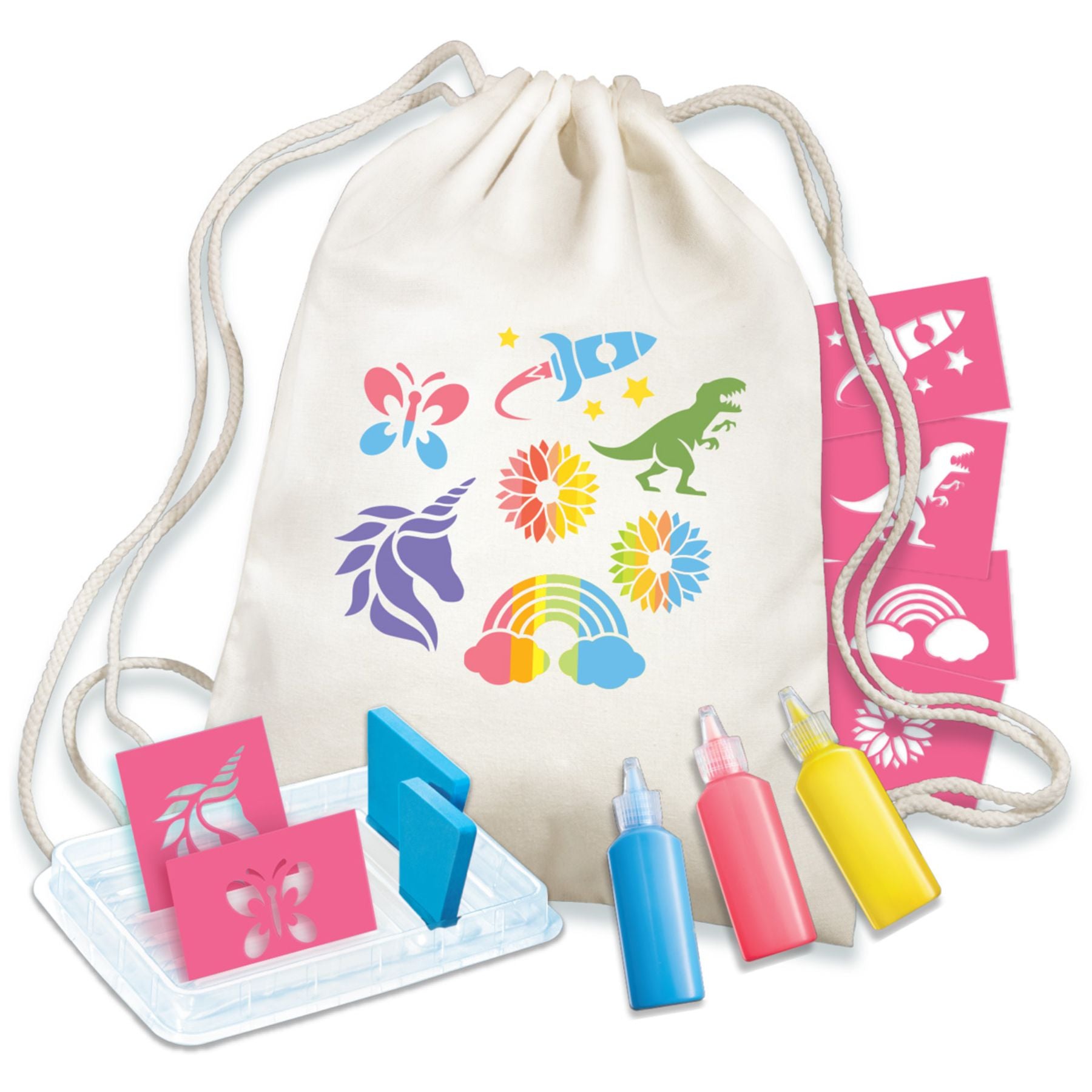 Hot Sale! 4M Backpack Stencil Printing Set for Creative Printing on Backpacks