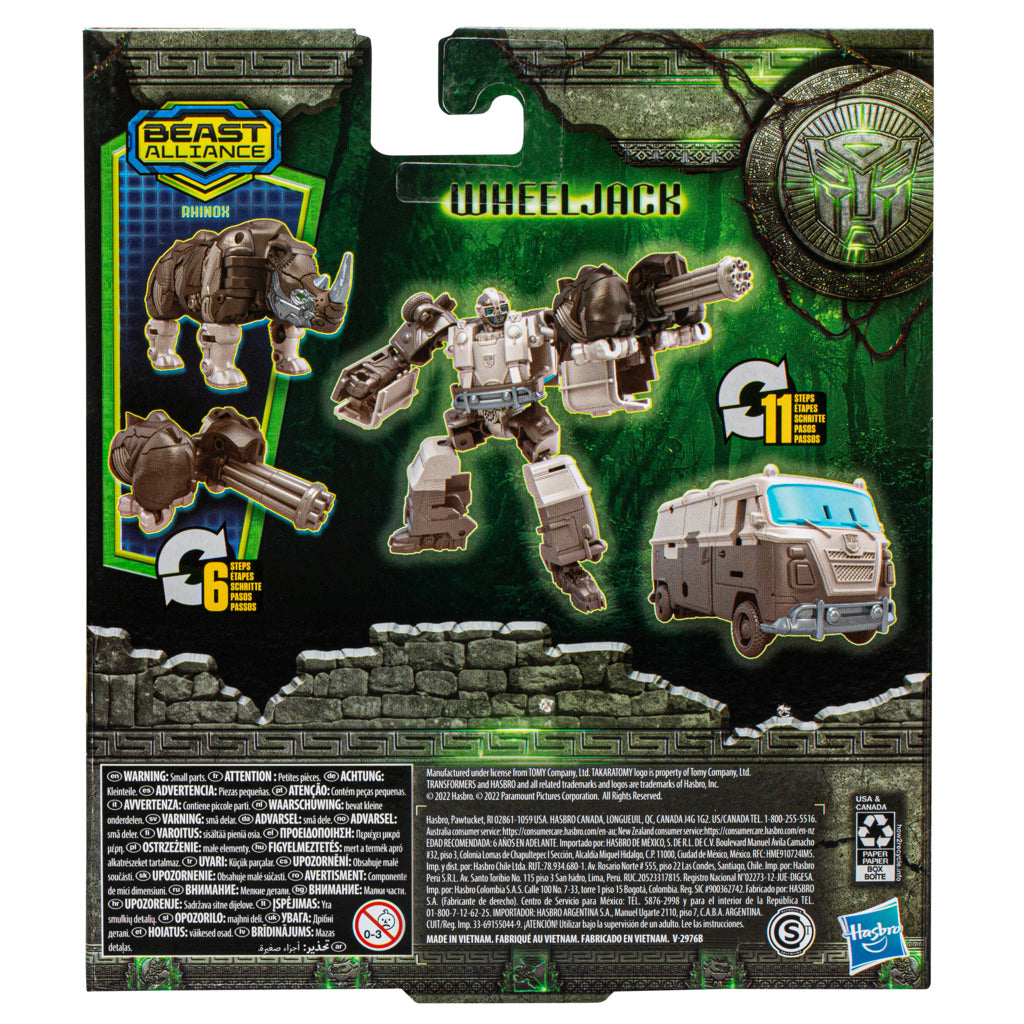 Transformers Rise of the Beasts Beast Weaponizers 2-Pack: Wheeljack & Rhinox Action Figures