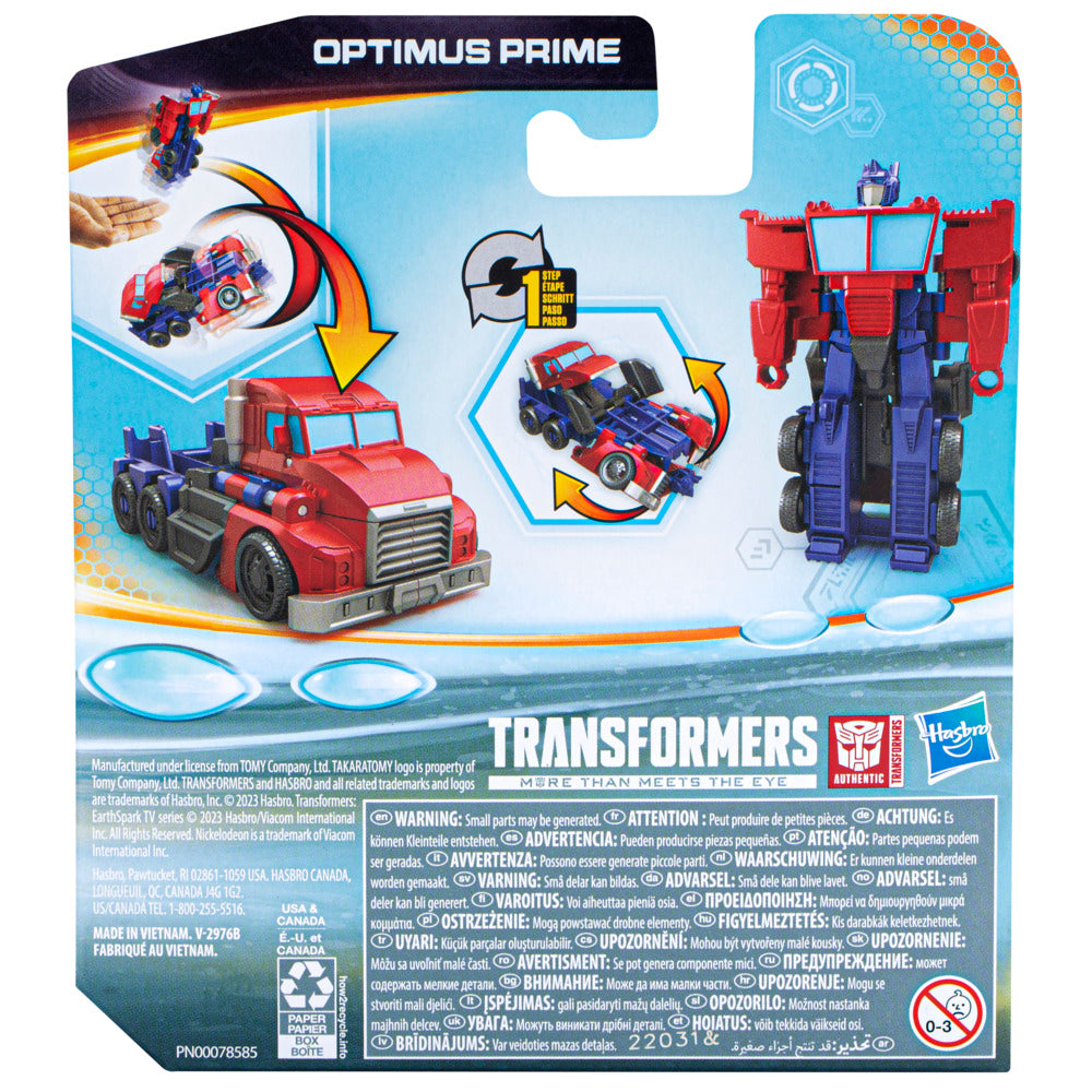 Hot Deal! Transformers Earthspark 1-Step Flip Changer Optimus Prime