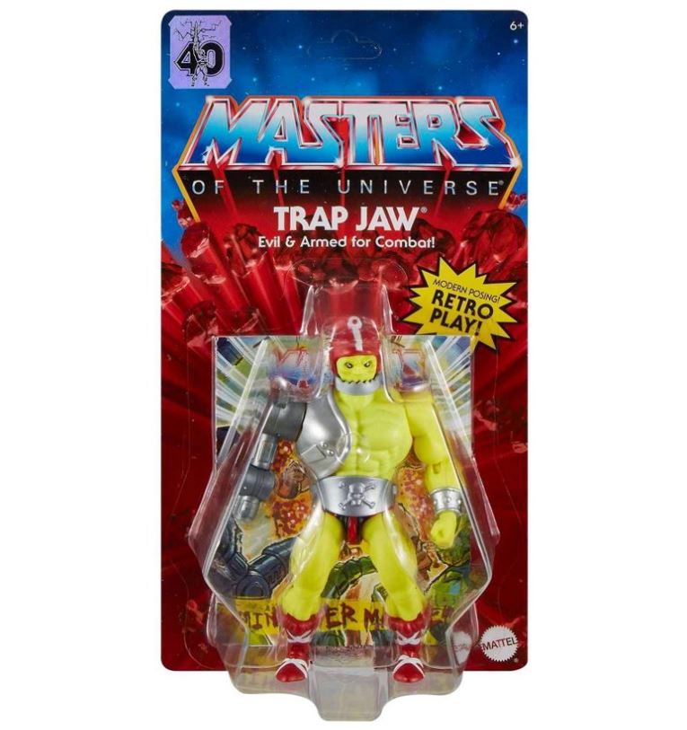 Hot! Masters Of The Universe Origins - Yellow Trap Jaw Action Figure