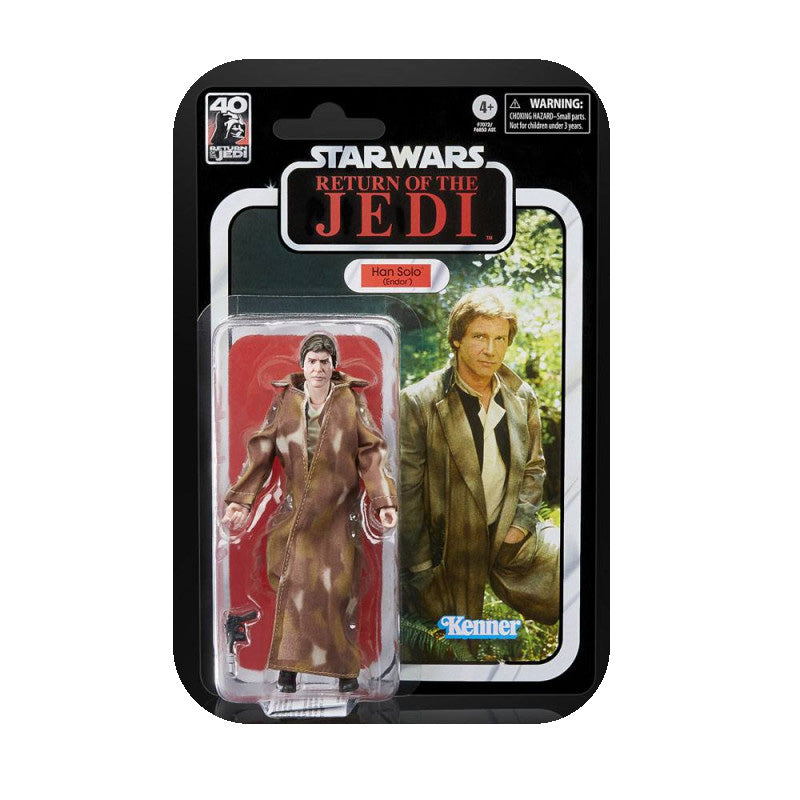 40th Anniversary Deal - Star Wars The Black Series 6 Inch Han Solo (Endor) Figure