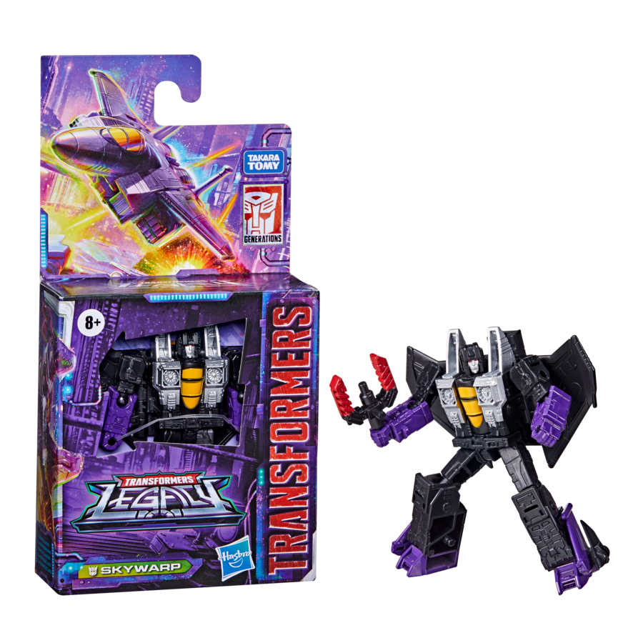 Transformers Generations Legacy Core - Skywarp: 3.5-Inch Teleporting Robot Toy