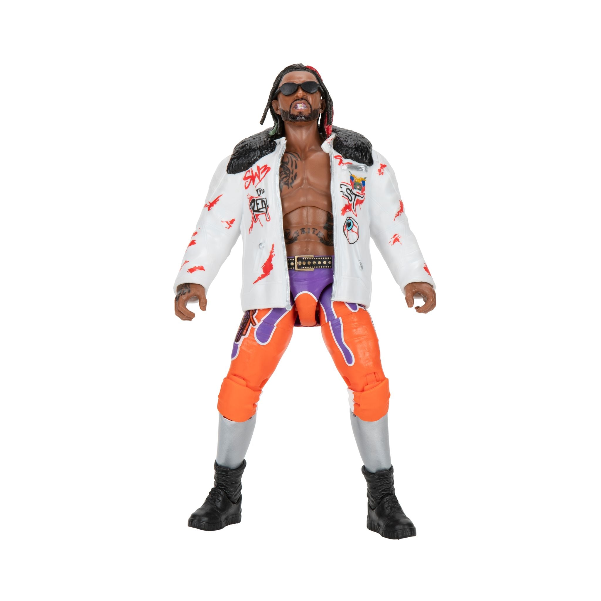 Hot Sale! 6.5-Inch AEW Unrivaled Collectible Action Figure - Swerve Strickland