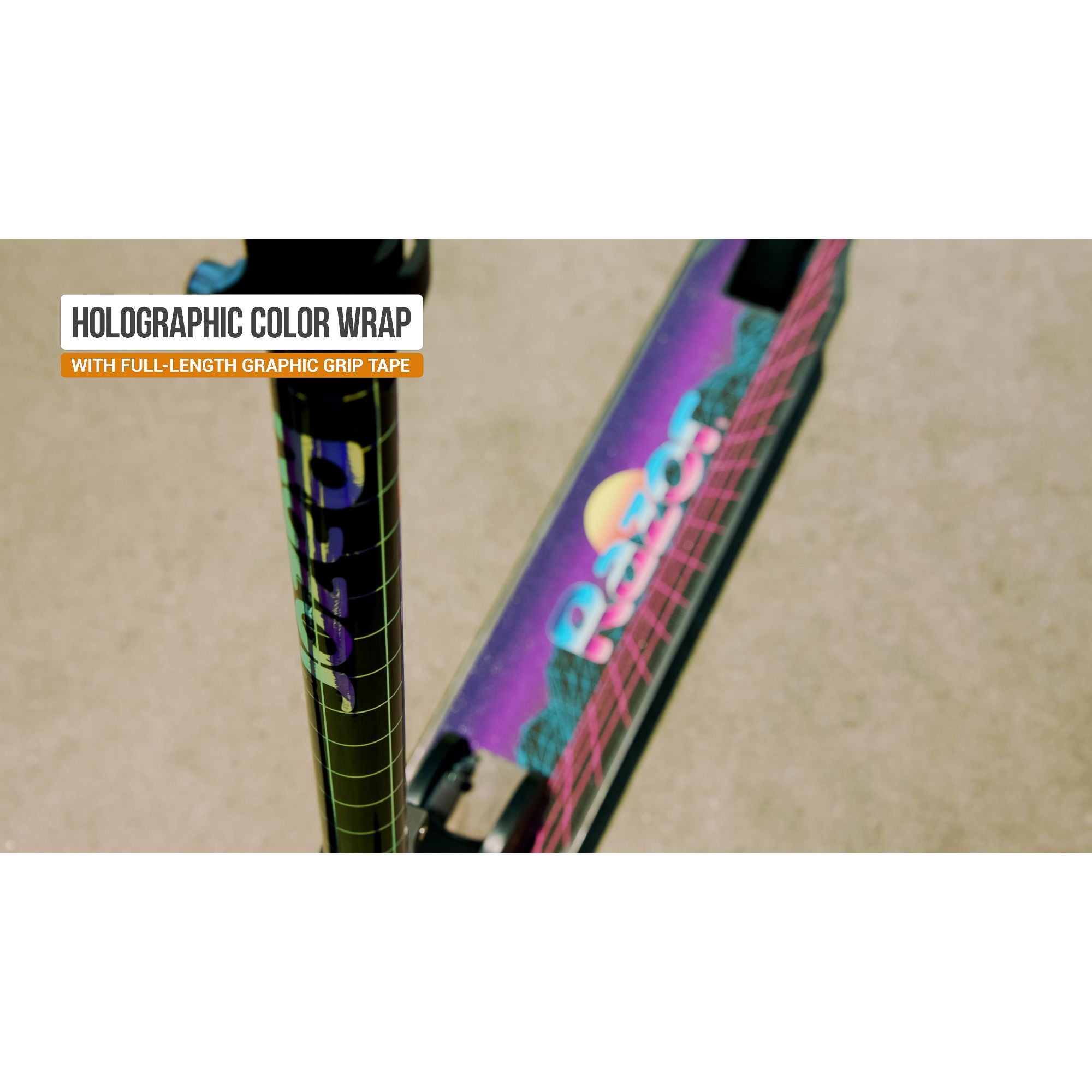 Hot Deal! Razor A Synthwave Special Edition Kids' Kick Scooter