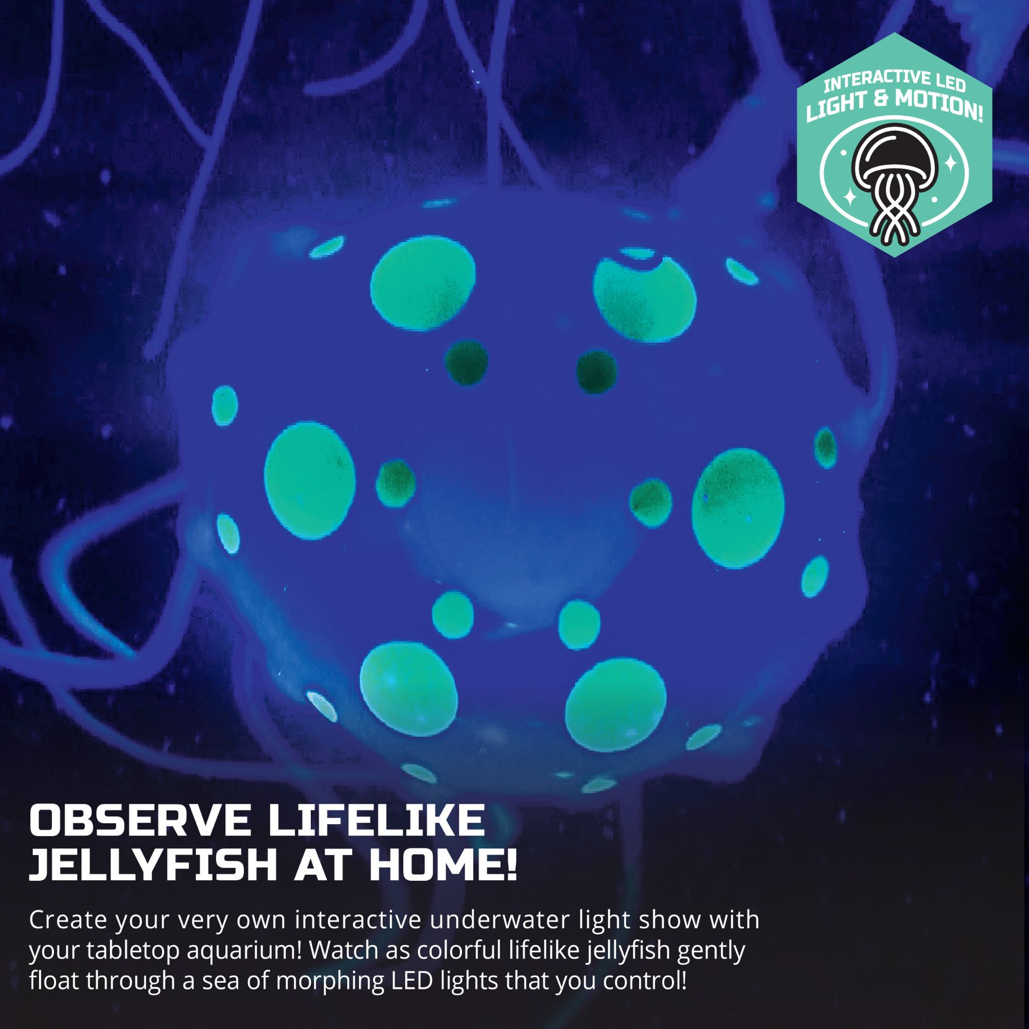 Amazing Discovery Mindblown Jellyfish Aquarium Lamp for Educational Fun at Home