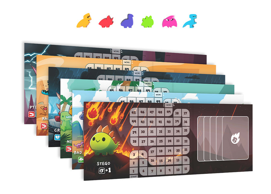 Hot Deal! Happy Little Dinosaurs - An Exciting Base Board Game for 2 to 4 Players
