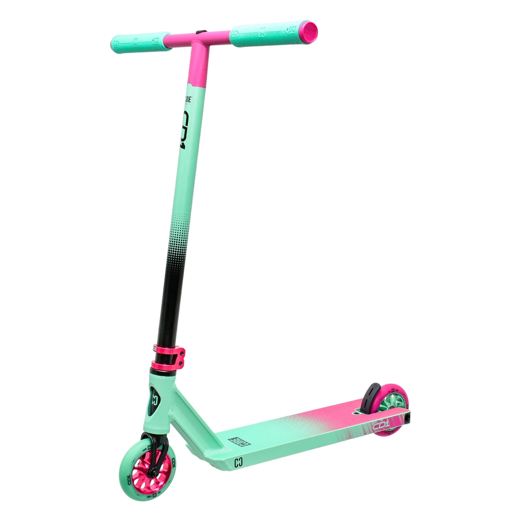 Core CD1 Teal/Pink Complete Stunt Scooter - Ideal for Beginner Riders