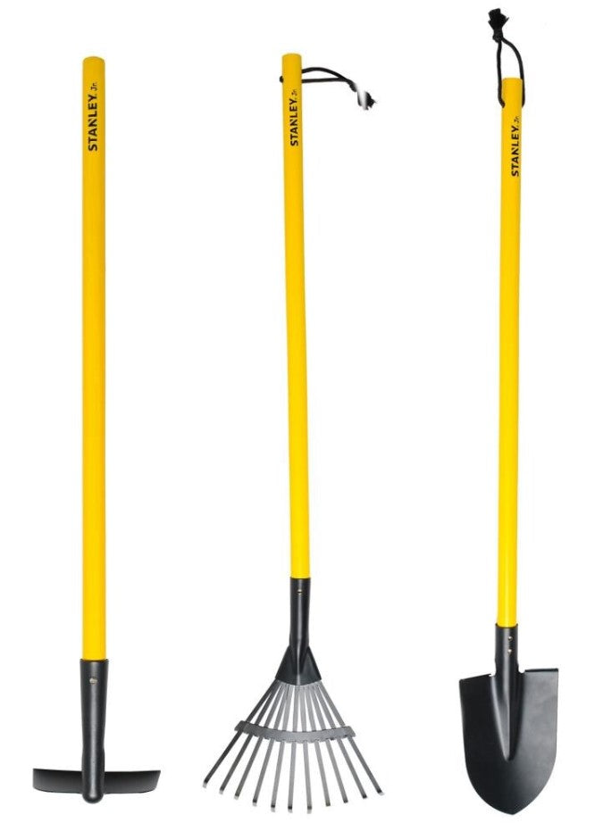 Stanley Jr. Durable 3-Piece Kids' Gardening Tool Set for Outdoor Fun