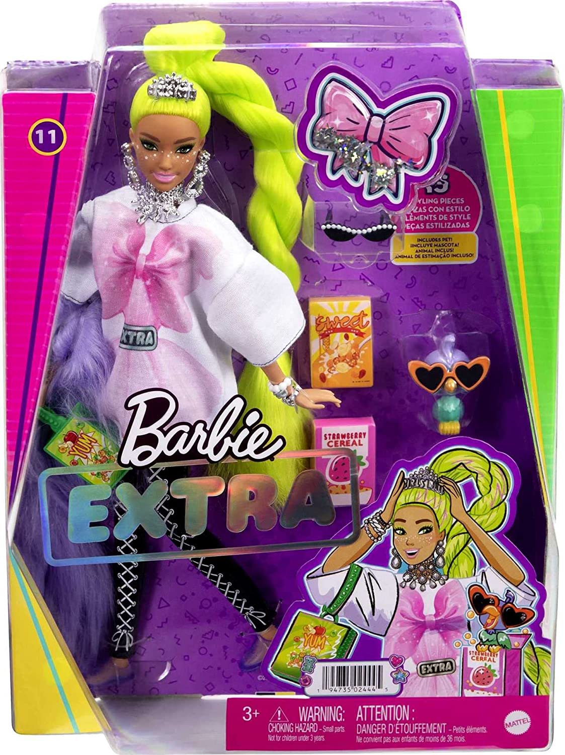 Hot Sale! Barbie Extra 11 Bow Tie Fashion Doll for Kids' Self - expression