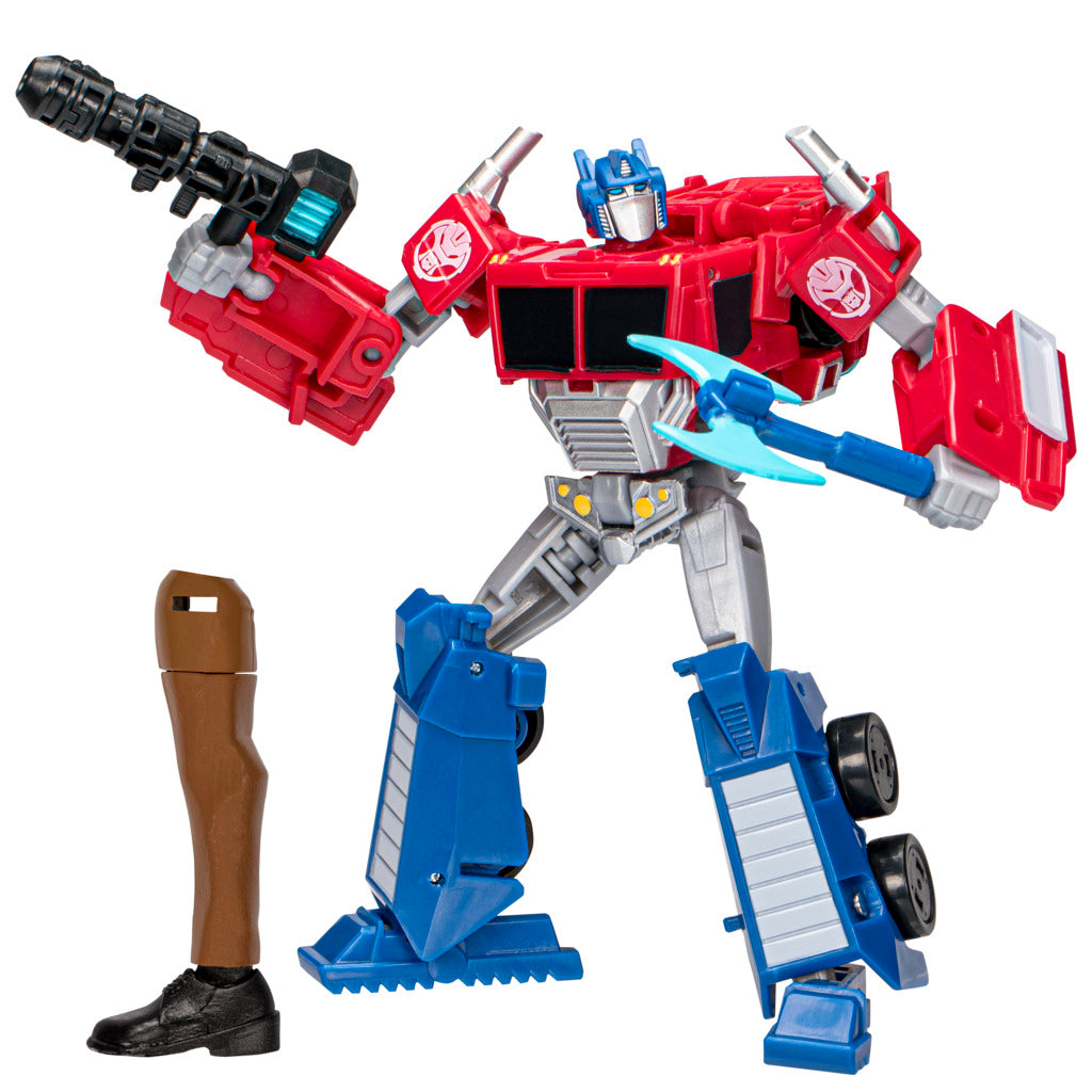 Hot Sale! Transformers Earthspark Deluxe Class Optimus Prime Action Figure