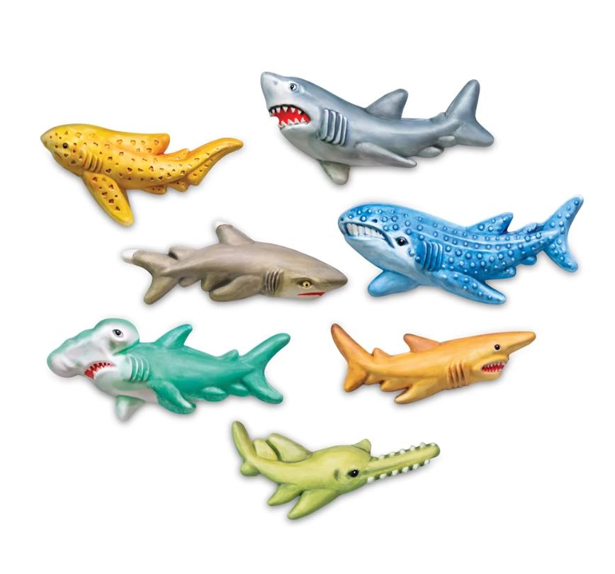 Hot Sale! 4M Moulding and Painting Set for Shark Plaster Fridge Magnets and Badges