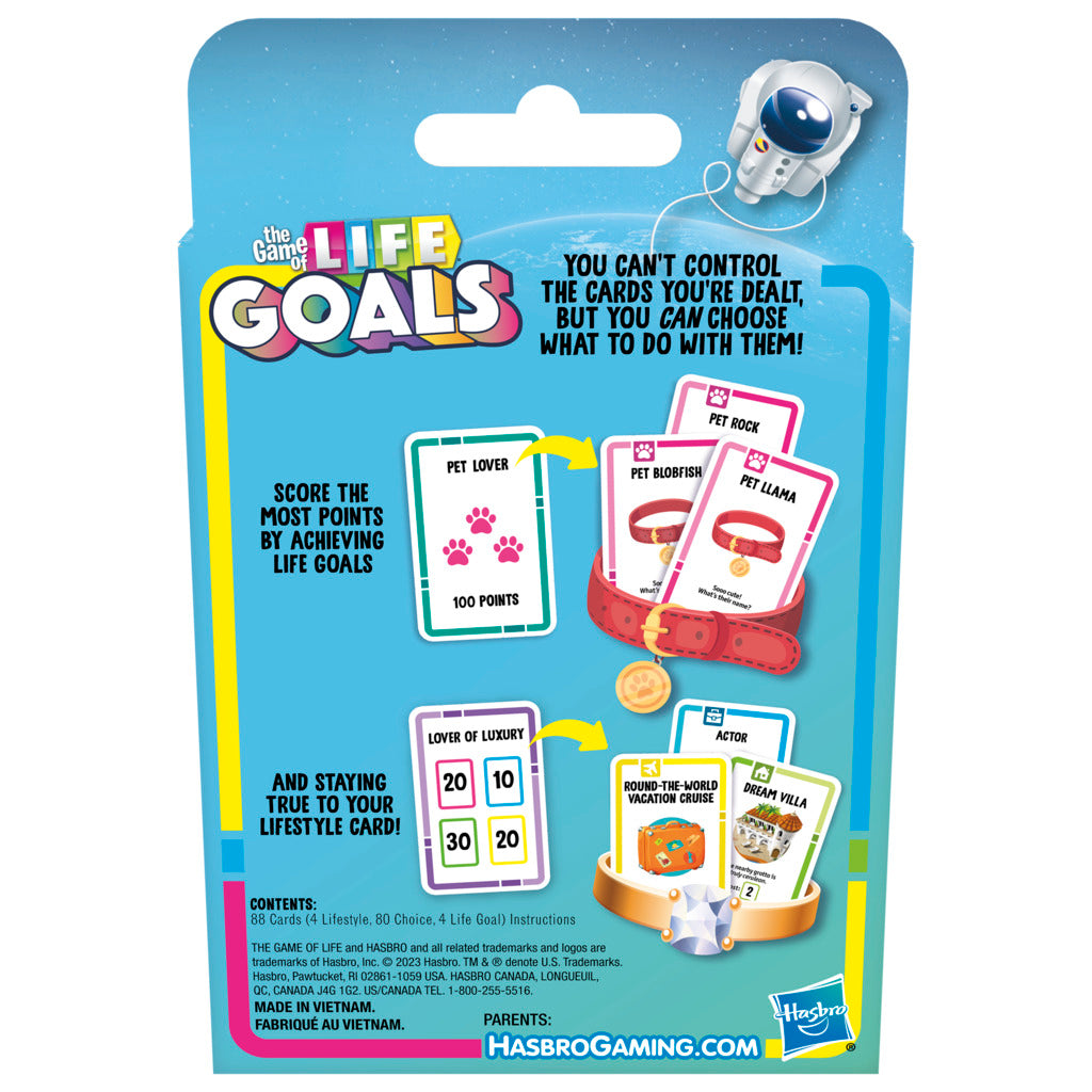 Hot Deal! Classic Life Goals Card Game - A Fun Family Entertainment for All Ages