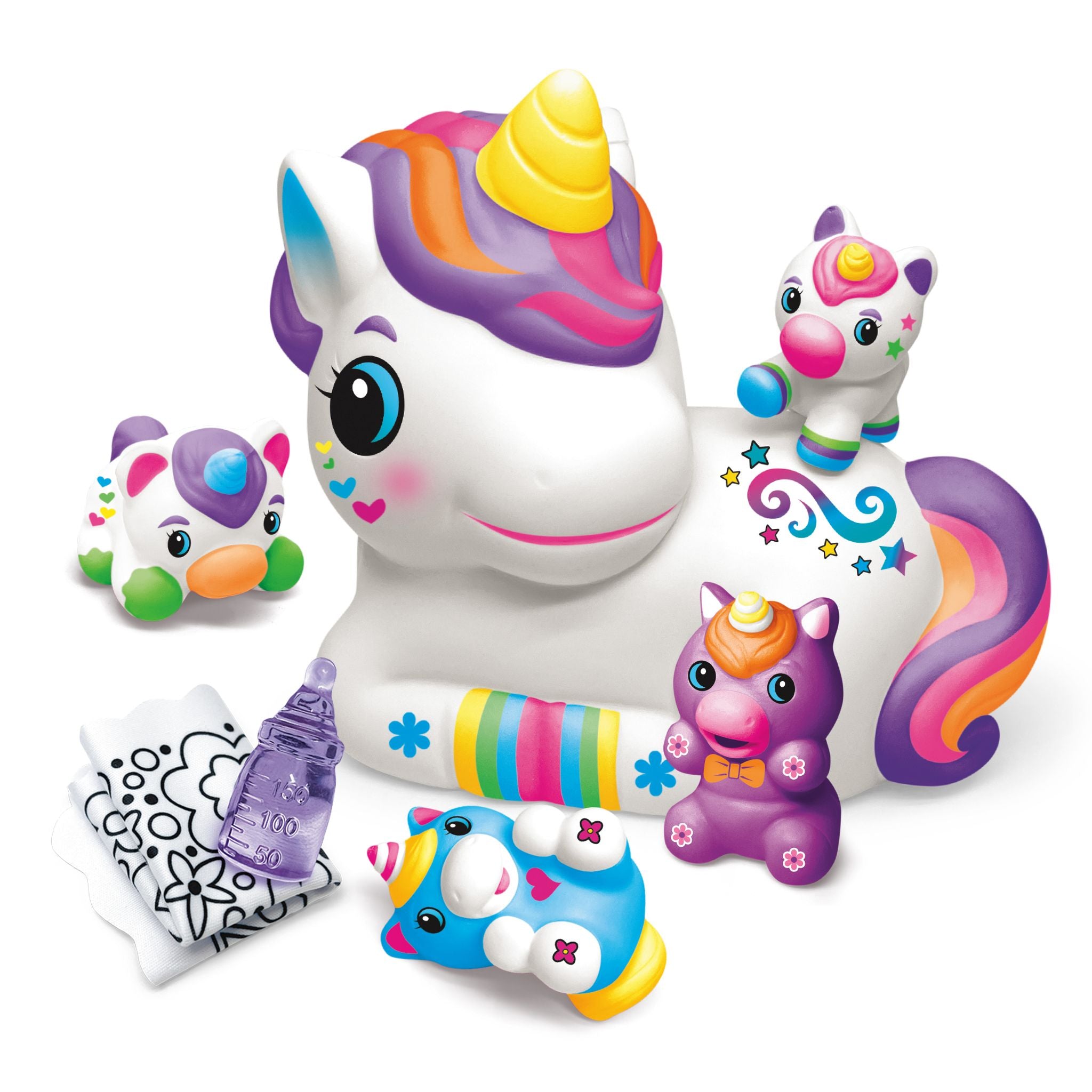 Hot! Cra-Z-Squeezies Shimmer 'N Sparkle Unicorn Mommy & Babies Surprise Set