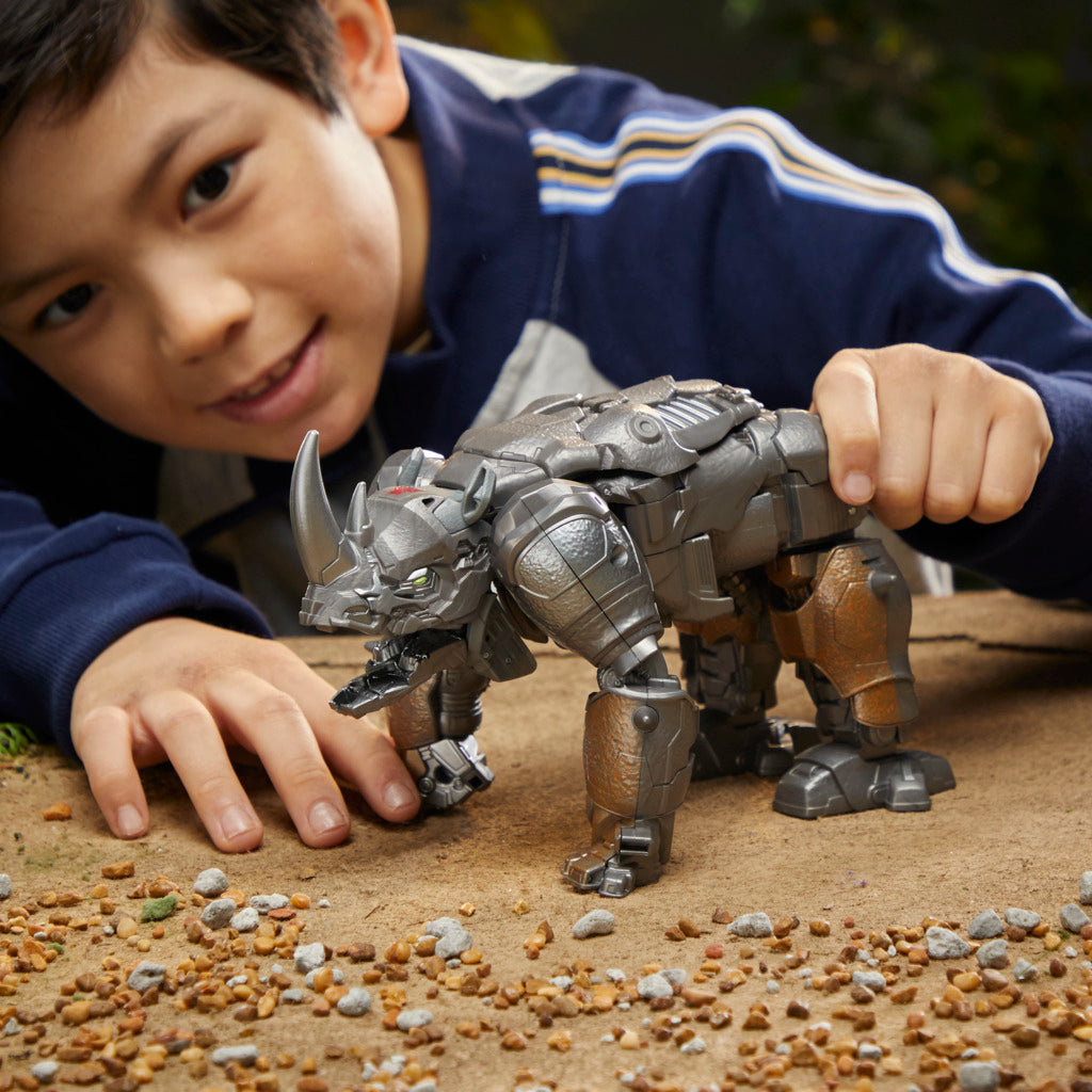 Hot Sale! Transformers Rise Of The Beasts Smash Changer Action Figure - Rhinox