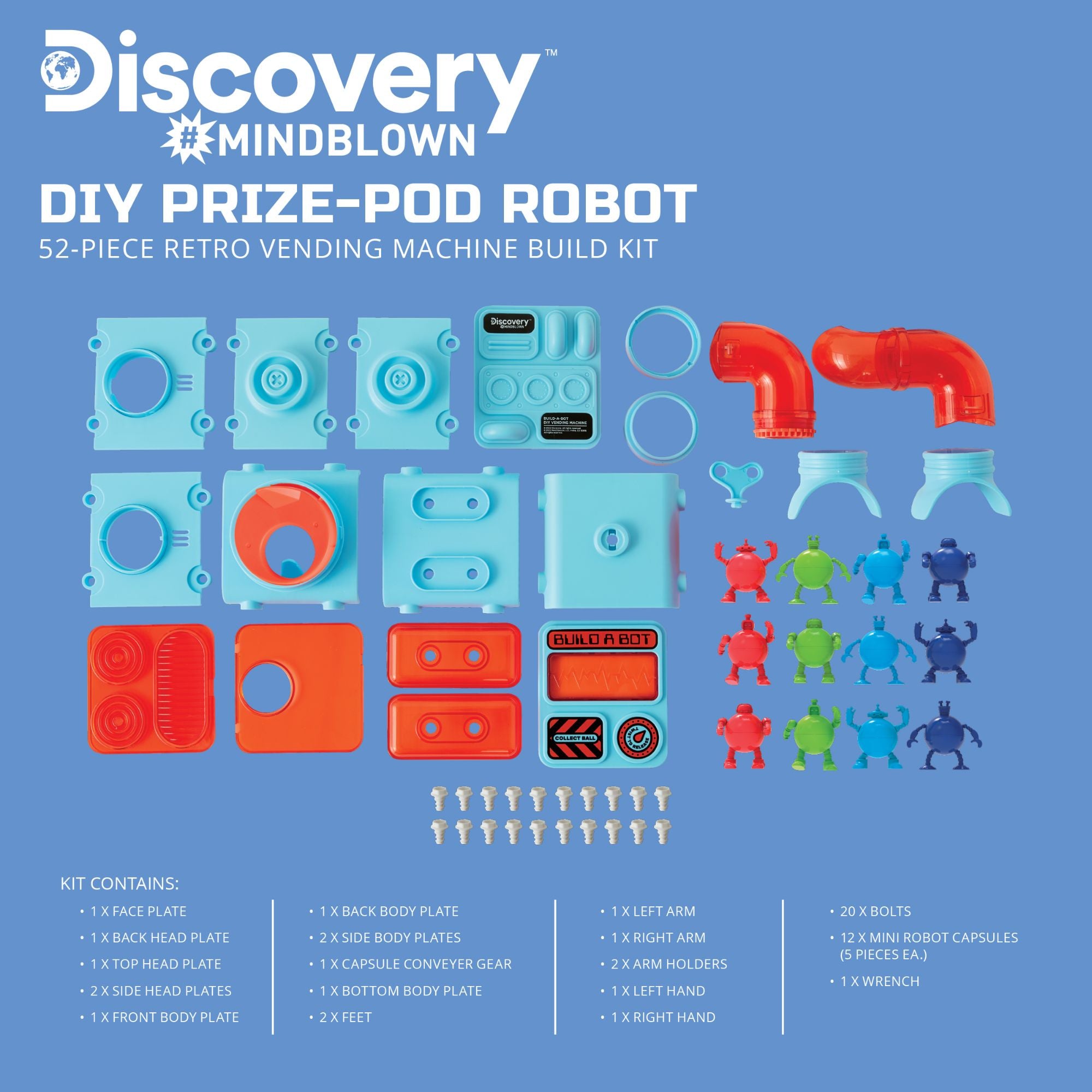 Mind - Blowing Discovery DIY Robot - Style Vending Machine with 12 Surprise Capsules