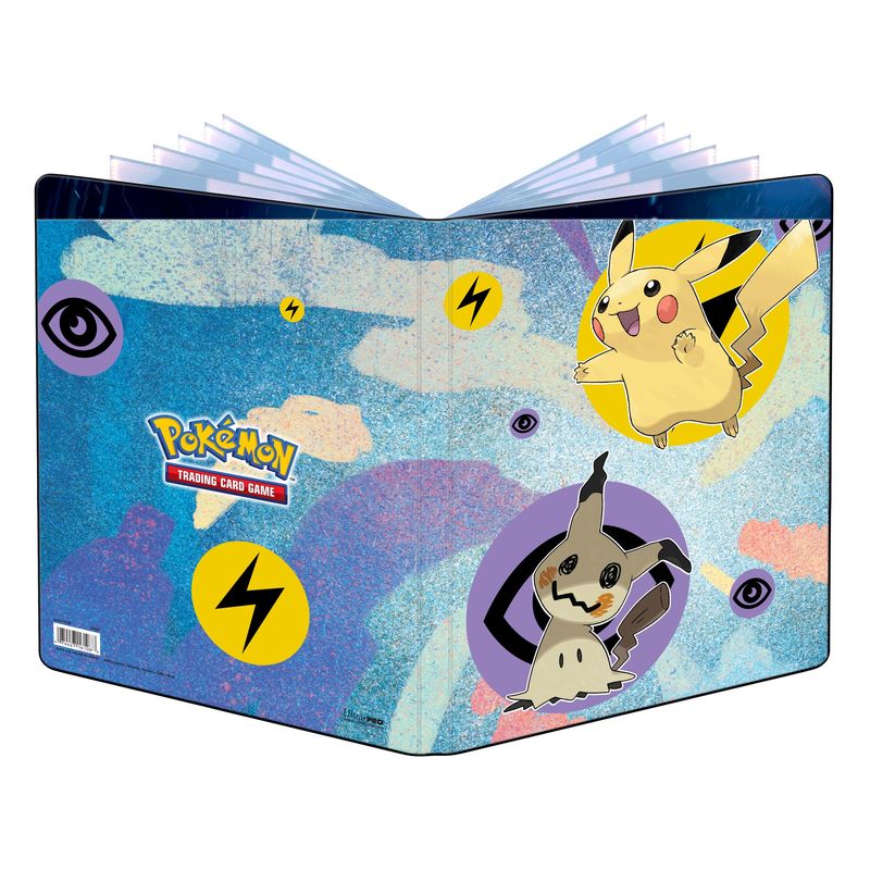 Hot Deal! Pokémon Trading Card Game 9-Pocket Portfolio with Pikachu and Mimikyu