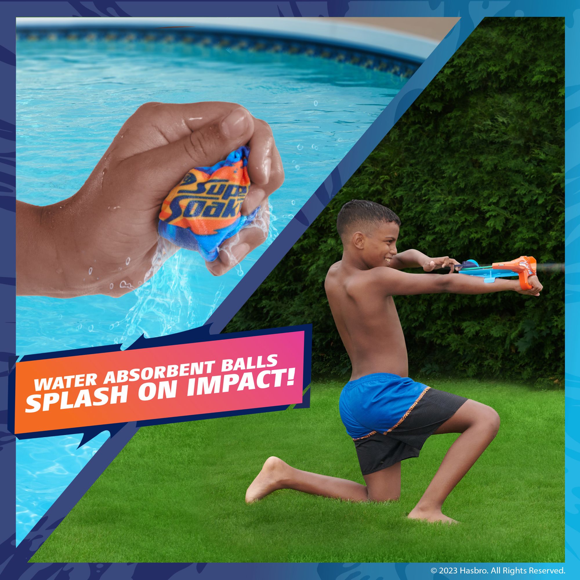 Hot Deal! WowWee Nerf Super Soaker Storm Ball Wrist Rocket for Endless Summer Water Fun