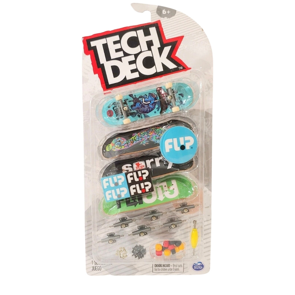 Tech Deck Ultra DLX 4-Pack Fingerboards - Blue Flip Set