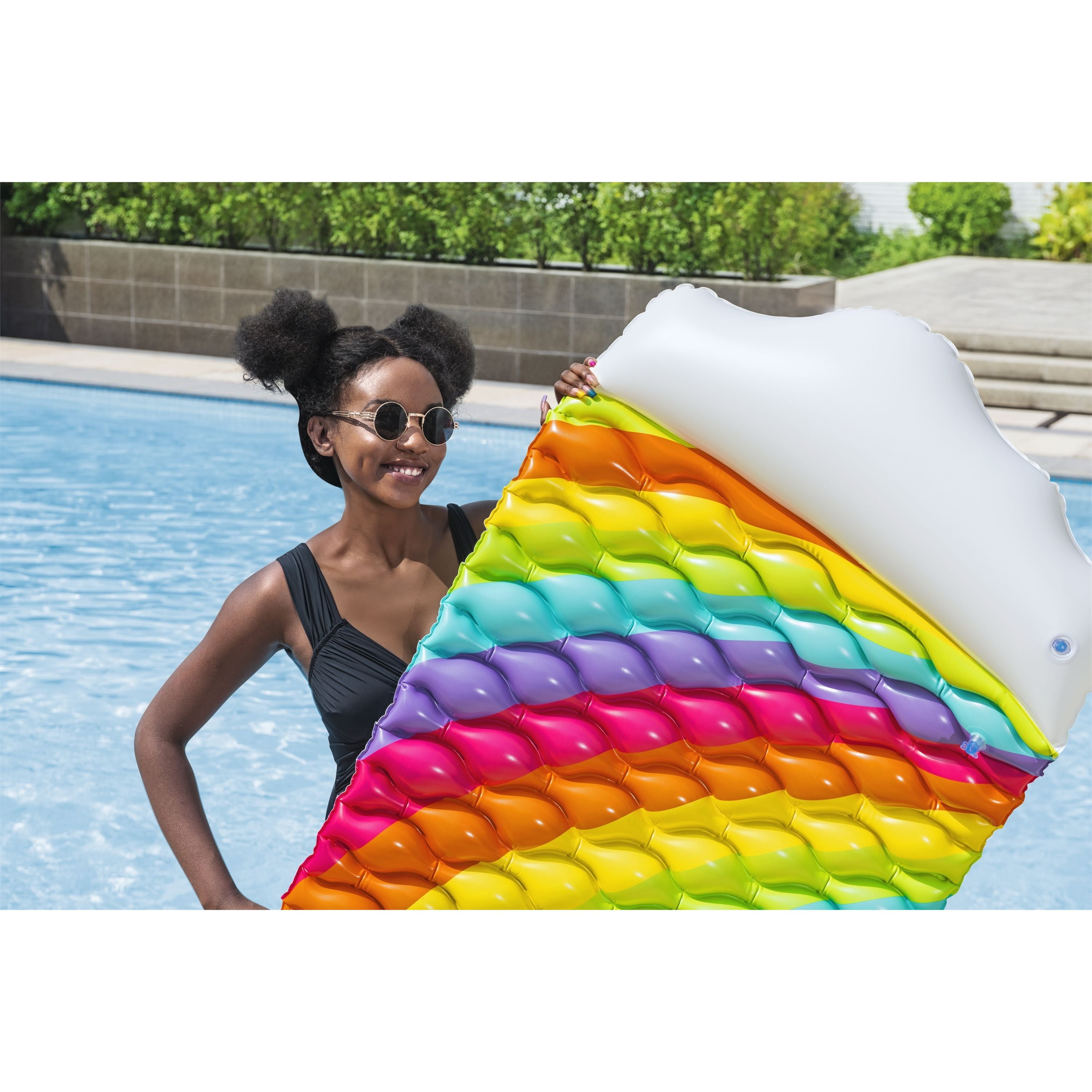 Best Selling Bestway Floating Pool Mat - Rainbow Dreams for Summer Fun