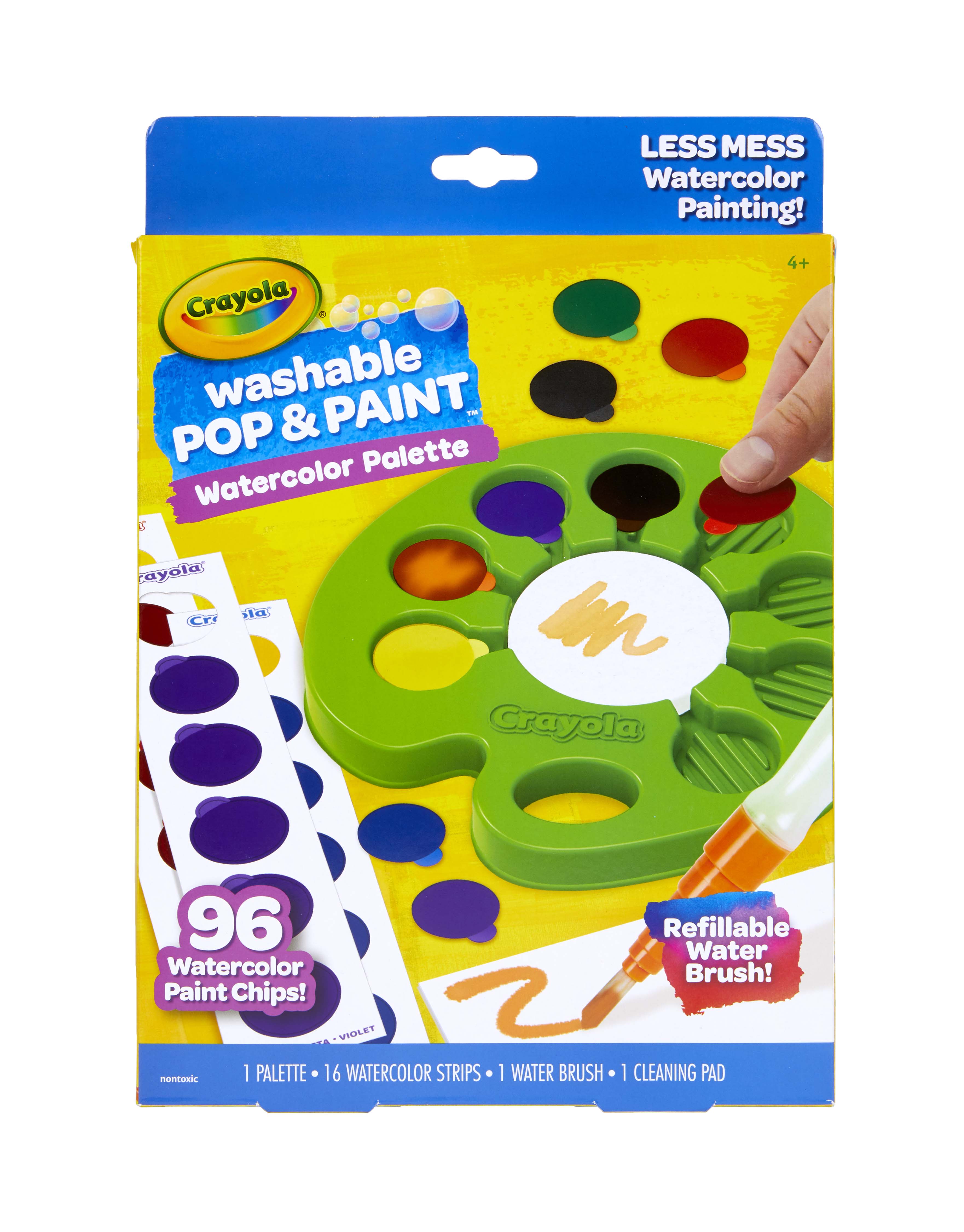 Crayola Washable Disposable Chip WaterColour Painting Palette Set