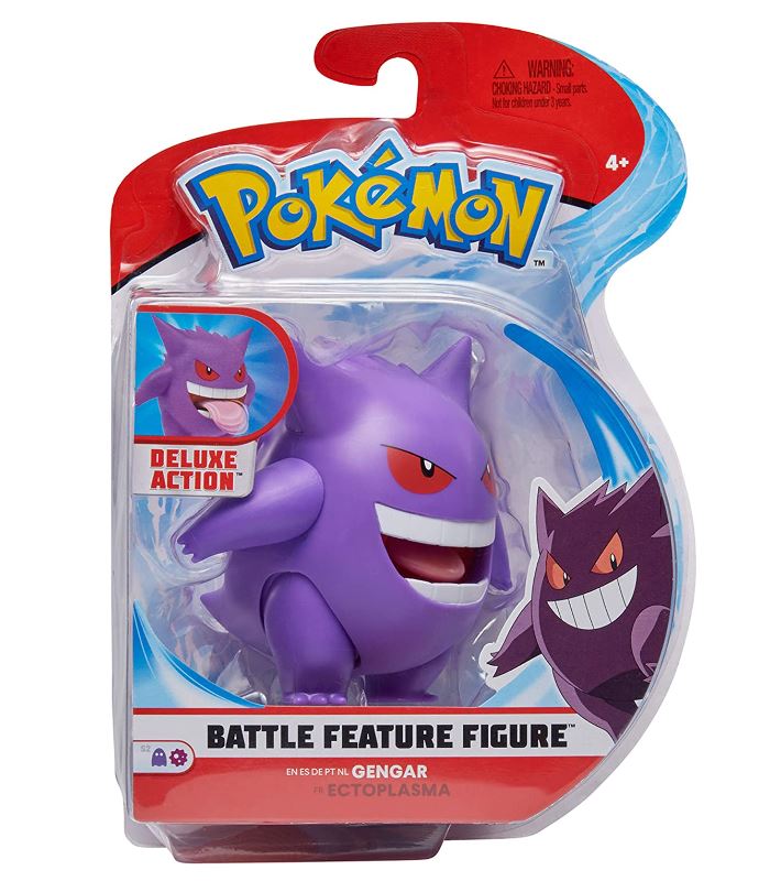 Hot Sale! 4.5 - inch Pokémon Battle Feature Scale Figure - Gengar for Ages 4+