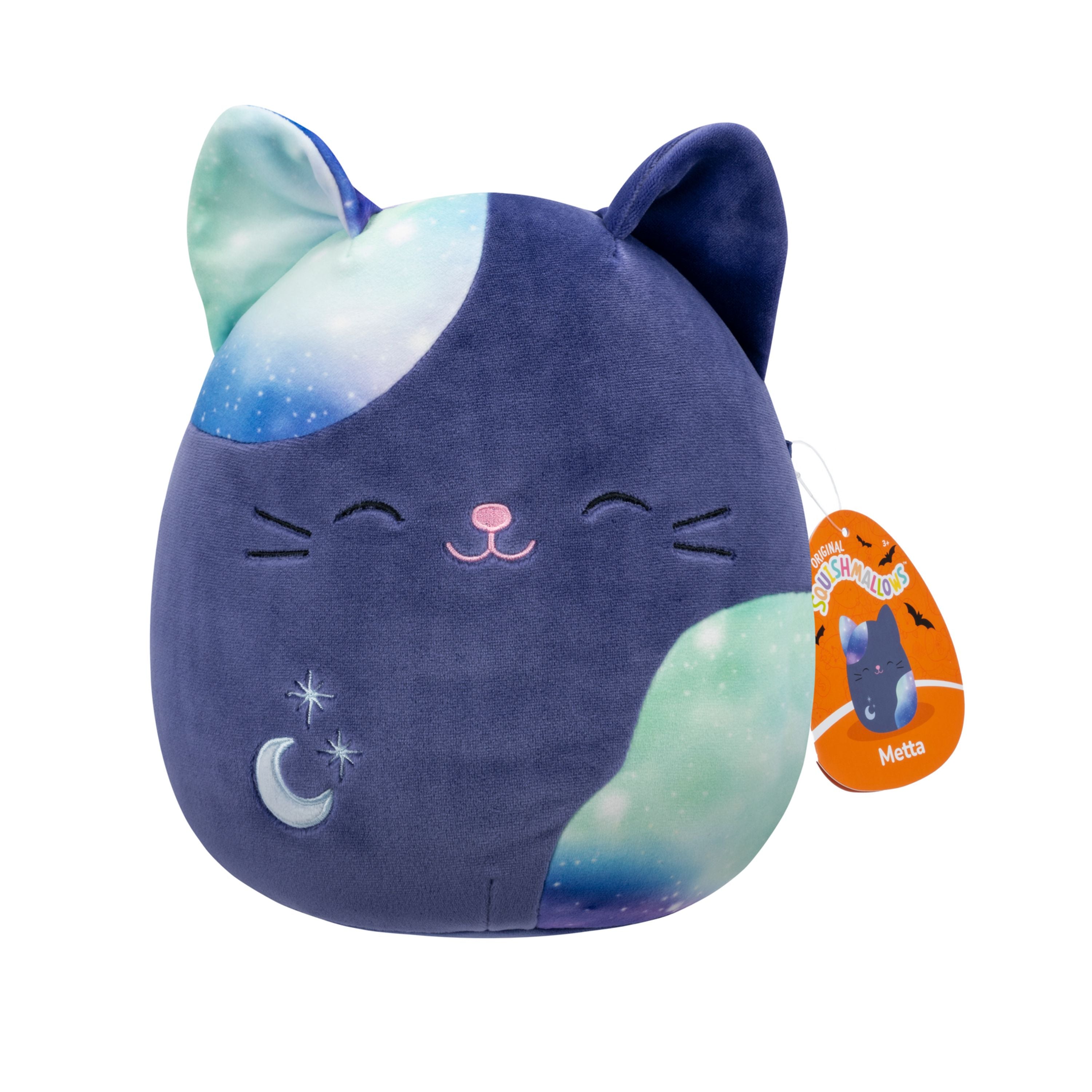 Halloween Season Squishmallows 7.5-Inch Navy Blue Celestial Cat Plush - Perfect Gift!