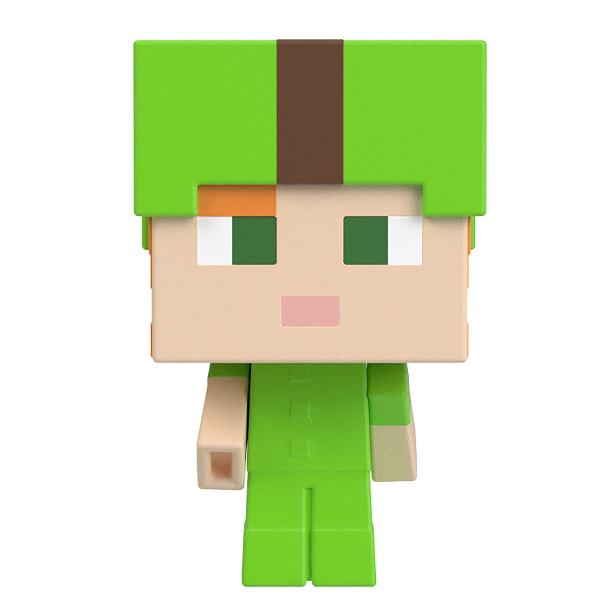 Hot Sale! Minecraft Alex Mini Mob Head Action Figures in Dyed Leather Armour
