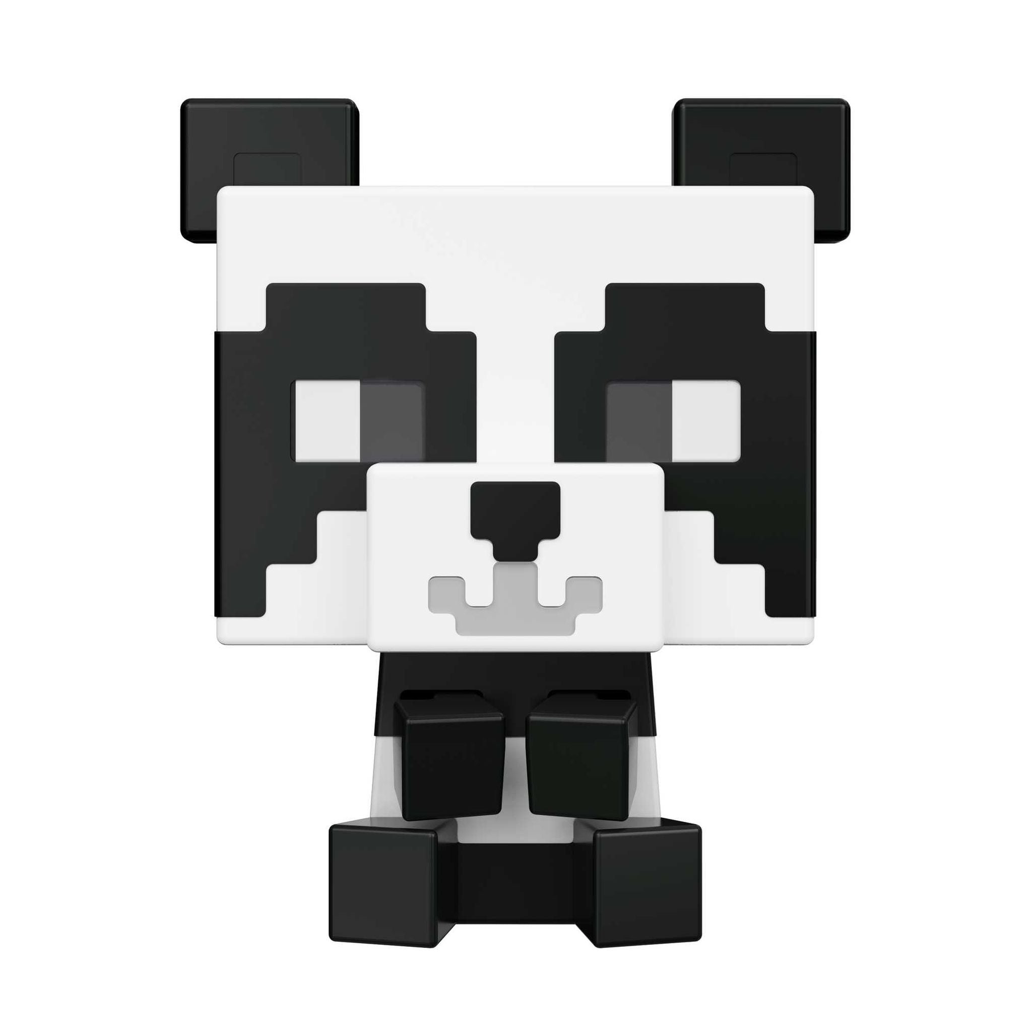 Adorable Minecraft Panda Mob Head Miniature Figures for Collectors