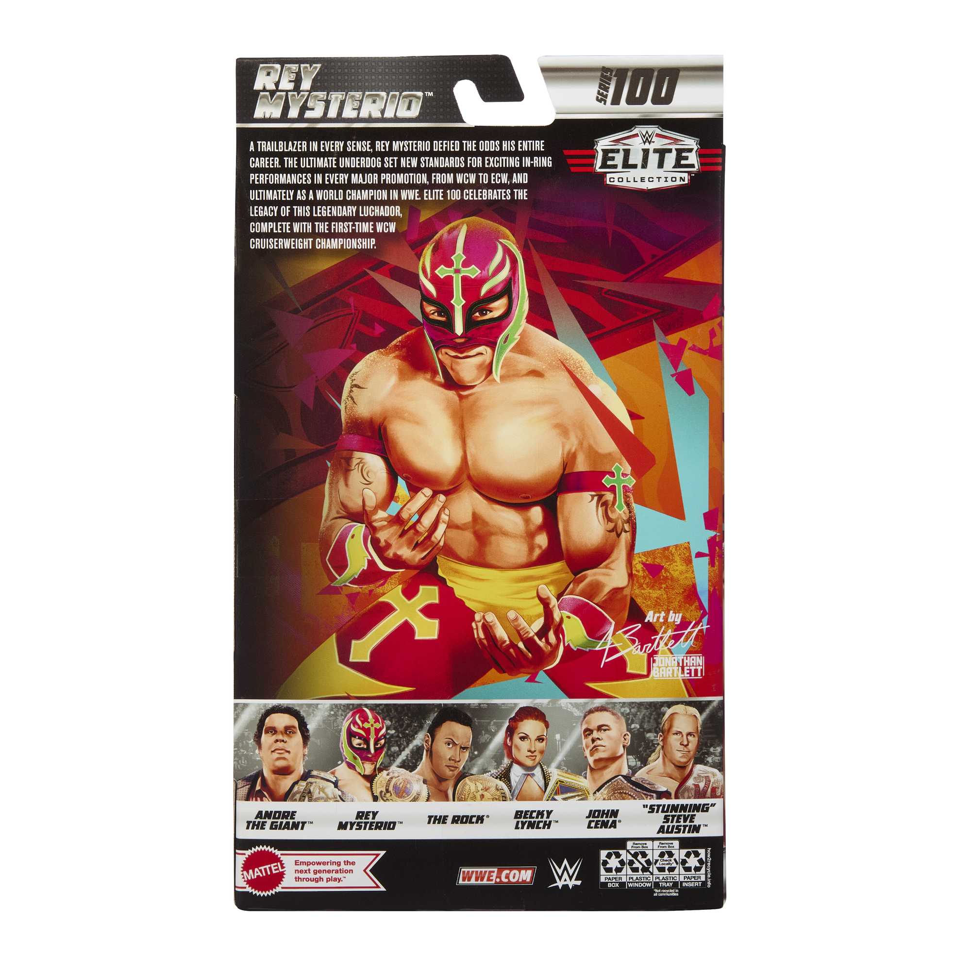 Hot Deal! WWE Elite Collection Action Figure - Series 100 Rey Mysterio for Collectors and Kids