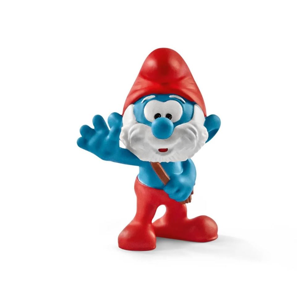 Hot Deal! Schleich Play Set: Large Smurf House with 2 Figurines - Papa Smurf and Gargamel
