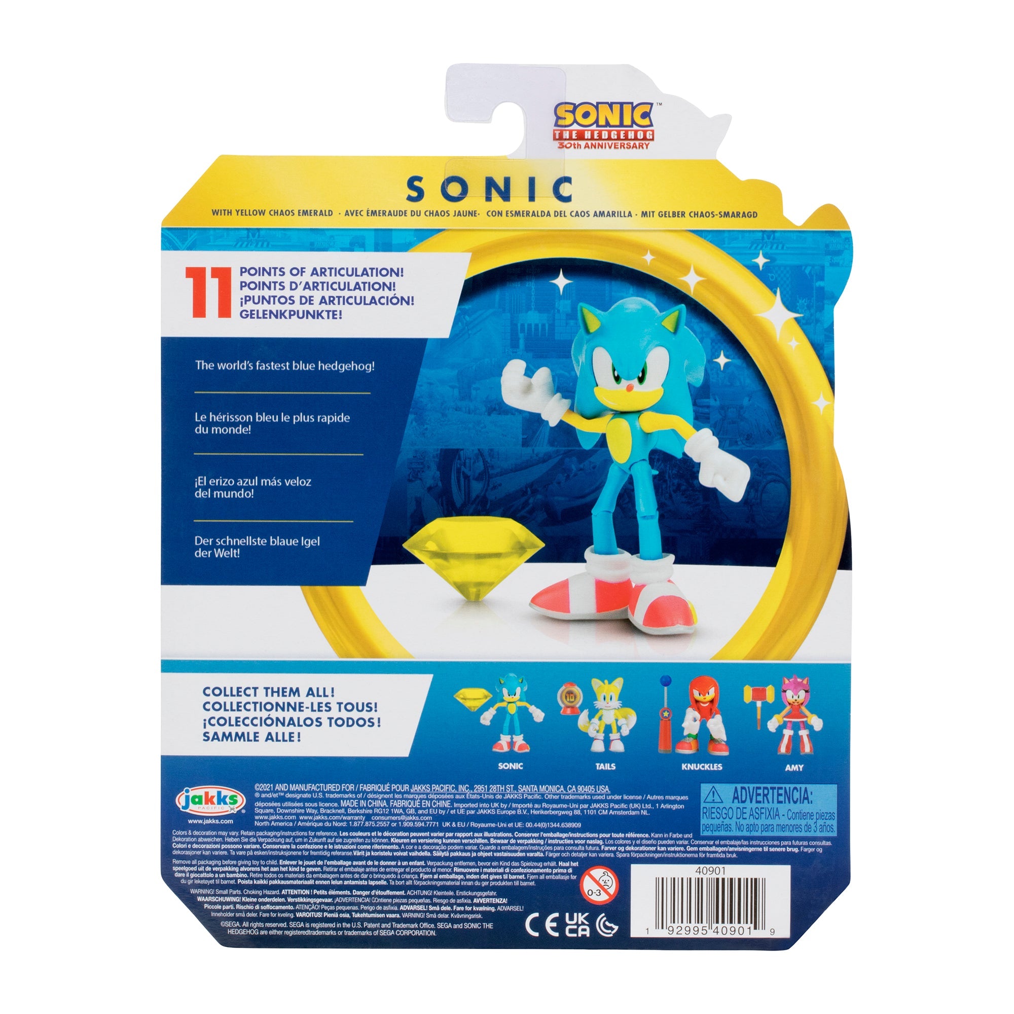 Hot! 12cm Articulated Sonic The Hedgehog Figure