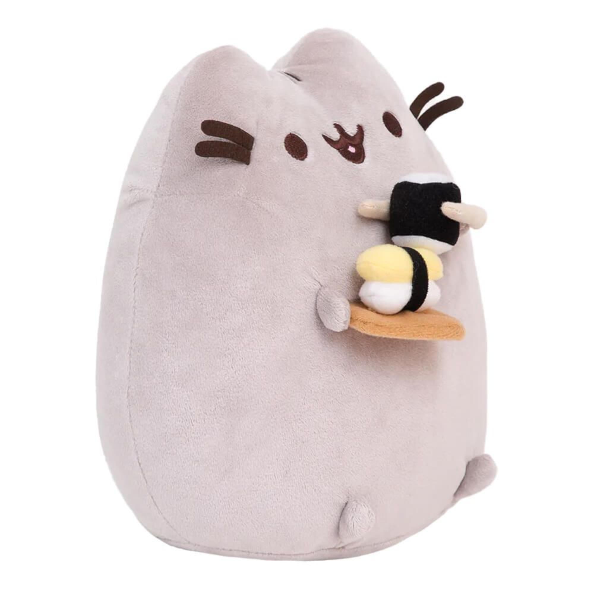Hot Deal! 24cm Pusheen Plush Toy Enjoying Sushi for Collectors