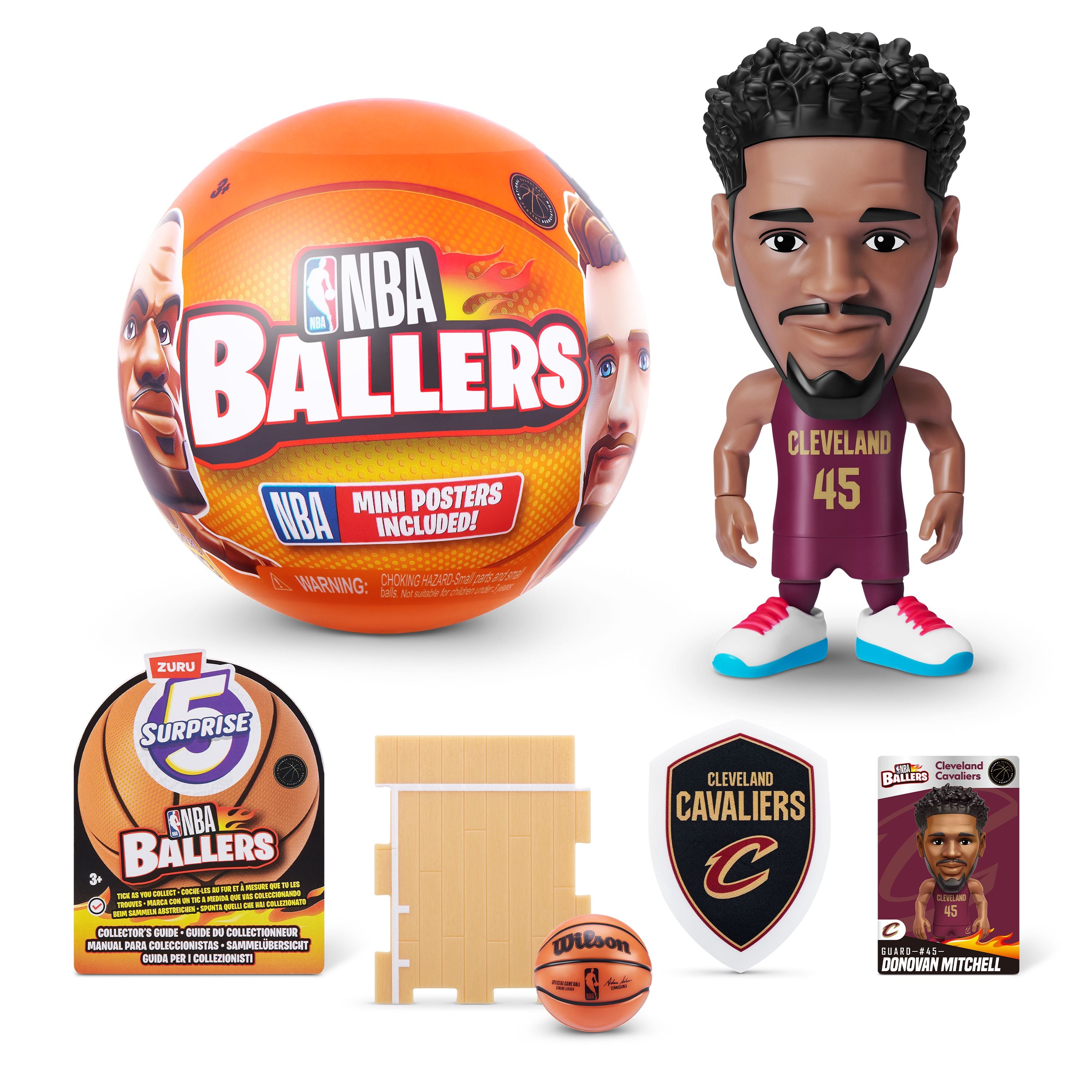 ZURU 5 Surprise Assorted Styles NBA Ballers Collectible Set