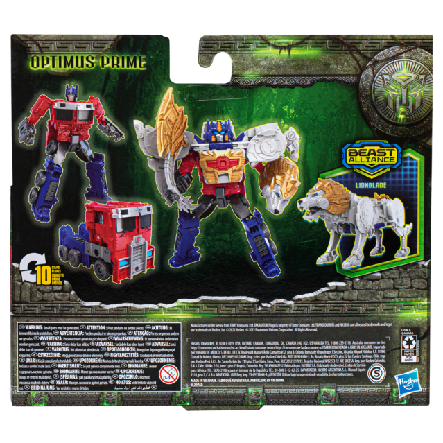 Transformers Rise of the Beasts 2-Pack: Armor-Ready Optimus Prime & Lionblade