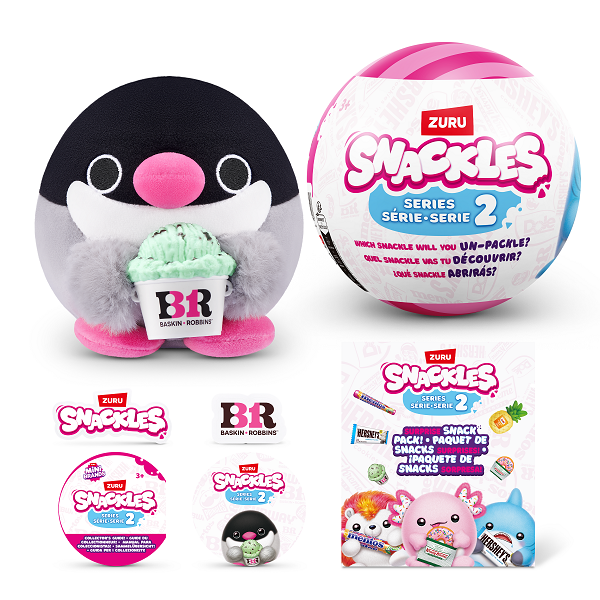 ZURU Snackles Small Plush Toys S2 - Assorted Adorable Styles, Must - Collect!