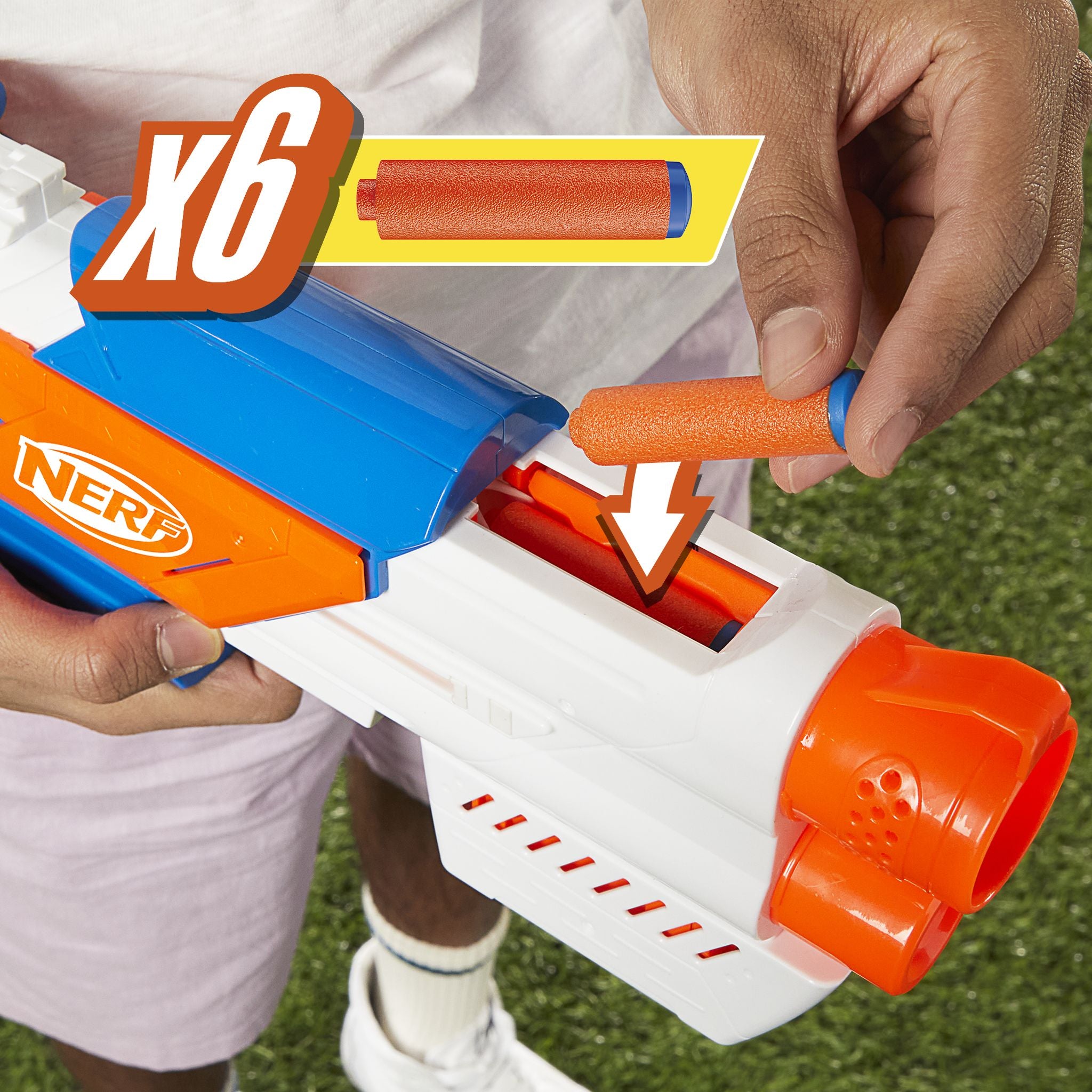 NERF N Series Strikeback Blaster with High - Performance N1 Darts