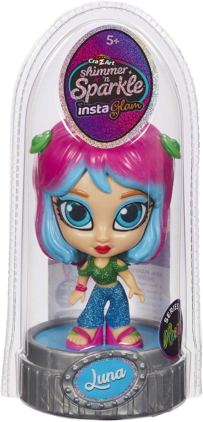 Hot Deal! Cra-Z-Art Shimmer 'N Sparkle Insta Glam Fashion Doll - Luna