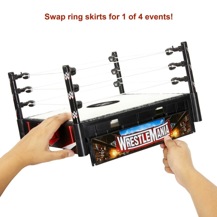 14 - inch Authentic WWE Superstar Wrestling Ring with Pro - Tension Ropes