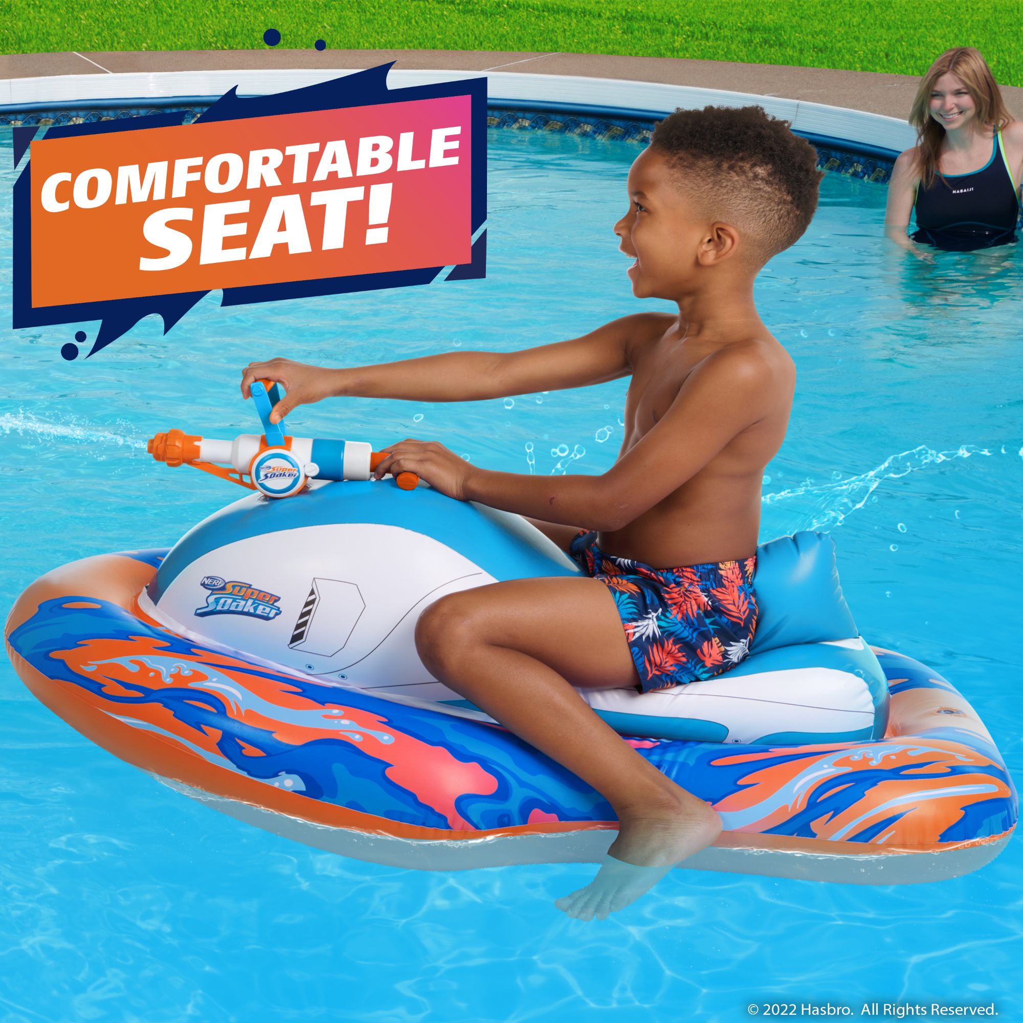 Hot Sale! Nerf Super Soaker Megaforce Inflatable Pool Tank for Endless Water Battle Fun
