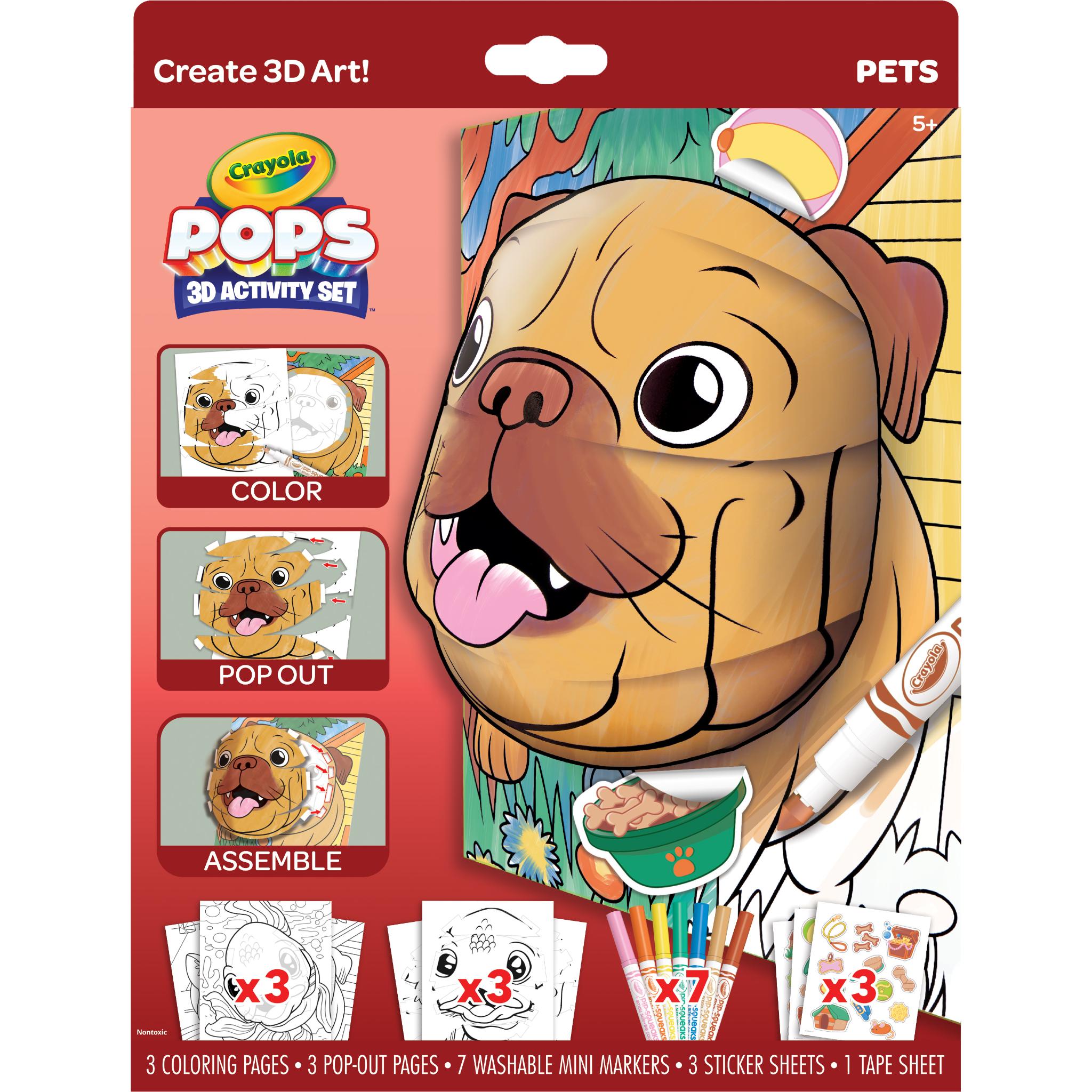 Hot Sale! Crayola 3D Activity Set for Pets - Colorful and Constructible Designs