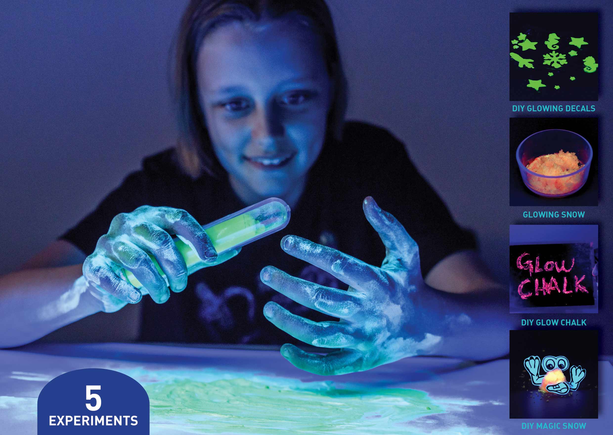 Hot Deal! Heebie Jeebies Photoluminescence Chemistry Lab Kit for Kids' STEM Learning