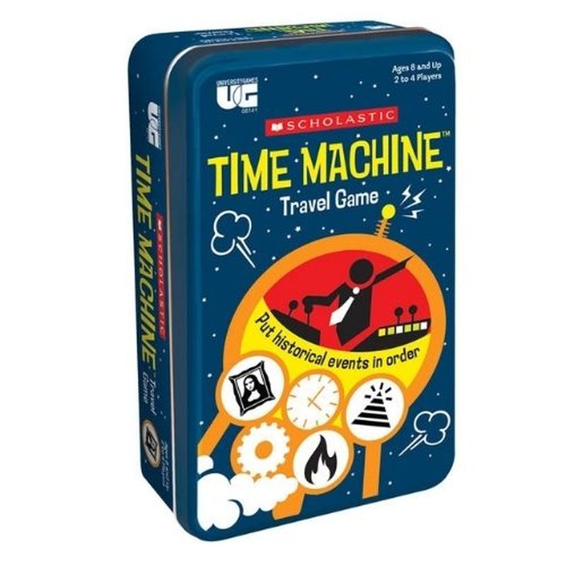 University Games Scholastic Educational Time Machine Tin Game for Ages 6+