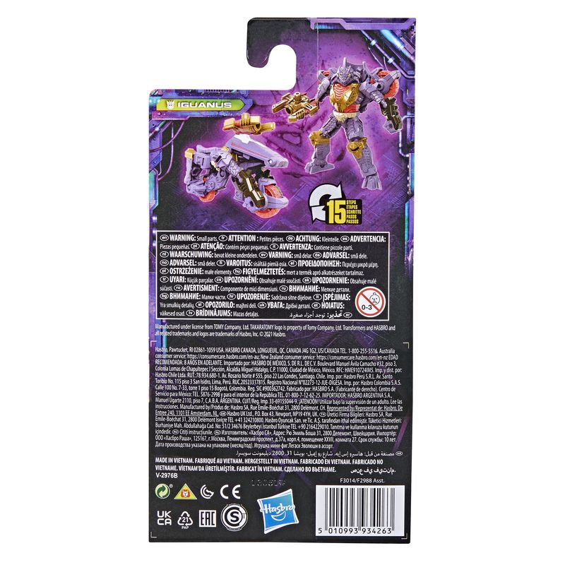 Transformers Generations Legacy Core - 3.5-Inch Iguanus Robot Toy with Energon Accessory
