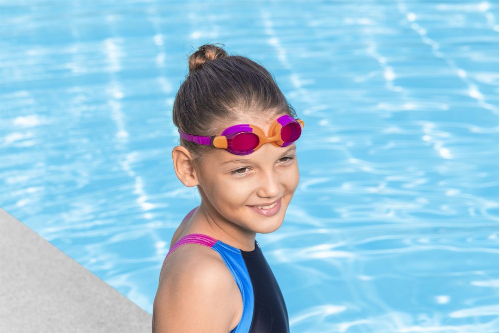Bestway Lightning Pro Swimming Goggles - Assorted Styles for Kids Aged 7+