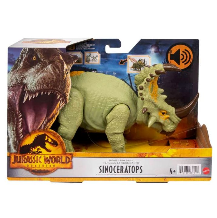 Limited Offer! Jurassic World Roar Strikers Medium - Sized Sinoceratops Dinosaur Figure